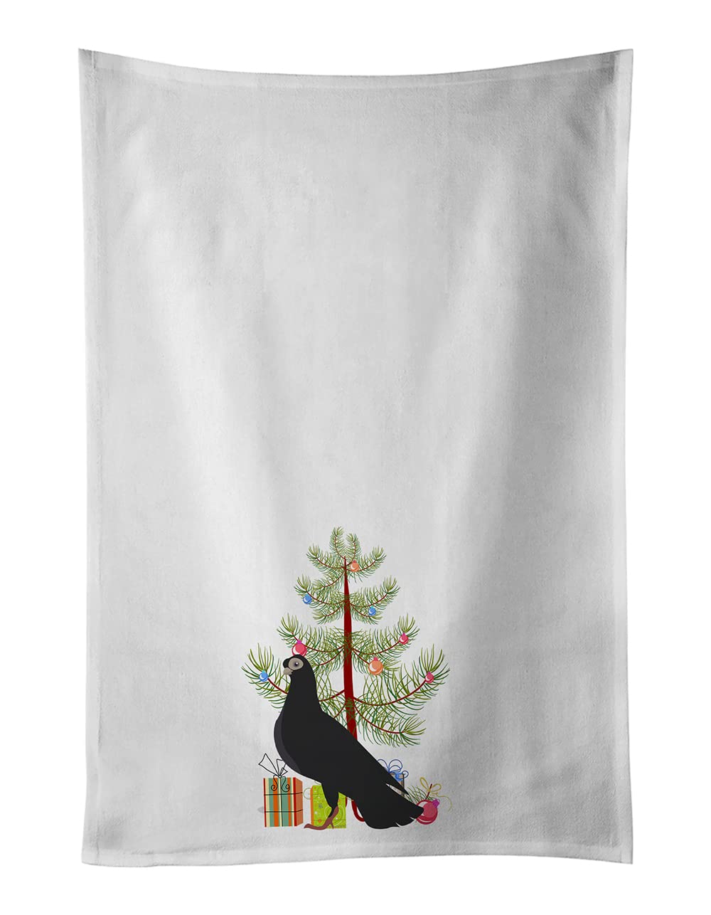 Budapest Highflyer Pigeon Christmas White Kitchen Towel Set of 2