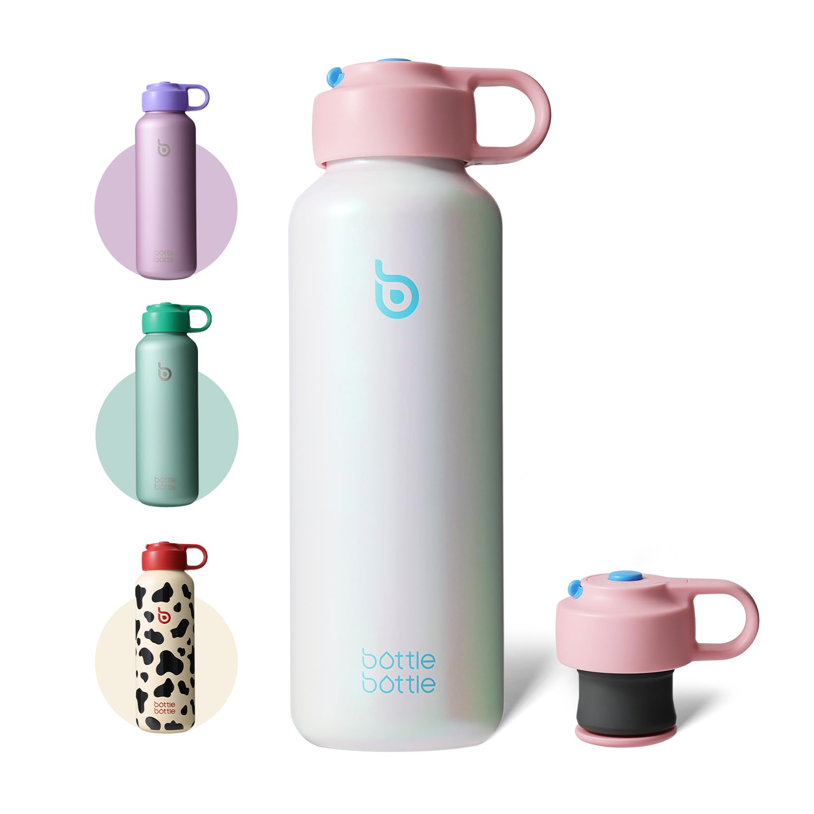 BOTTLE BOTTLE Water Bottle for Carbonated Drinks 20oz Insulated Bottles for Fizzy Drinks Keep Carbonation Longer Leak Proof for 