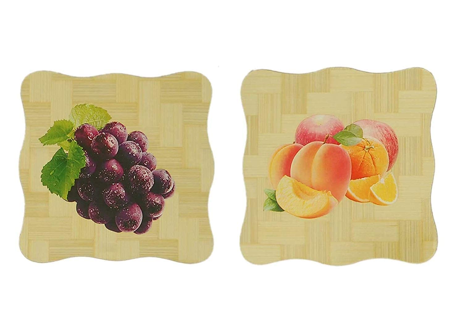 Adrohai Bamboo Wooden Square Coaster for Home Pan Pot Holder for Dining Table Heat Pad for Kitchen Square Shape Hot Pot Holder T