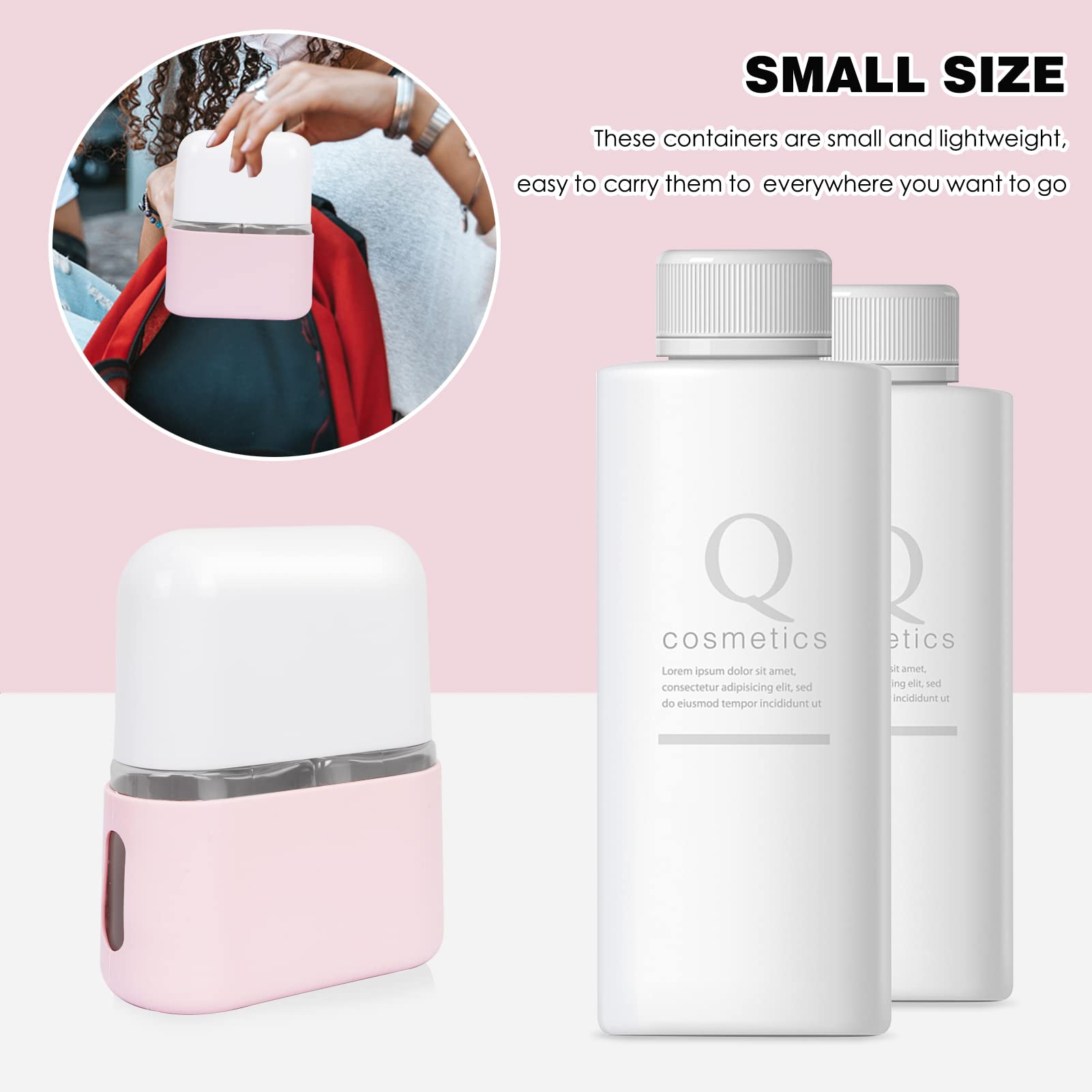 Skycase Travel Bottles, Travel Size Toiletries - Leak Proof Refillable Tsa Approved Travel Bottles, 2 In 1 Travel Containers Wit
