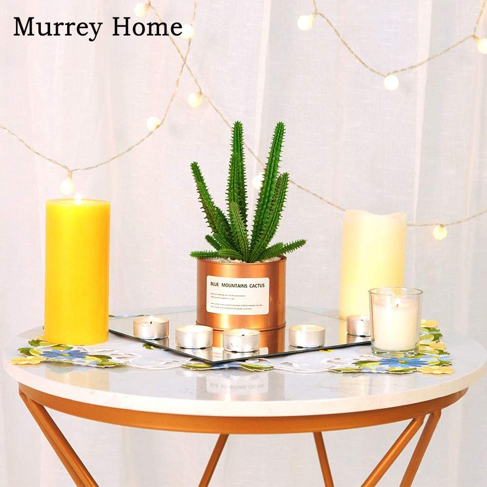 Murrey Home Gym Mirrors 12'' Square Wall Mounted Mirror  Frameless Mirror Tiles for Wall Ceiling Candle Tray Wedding Centerpieces for Table  Set of 12  2mm