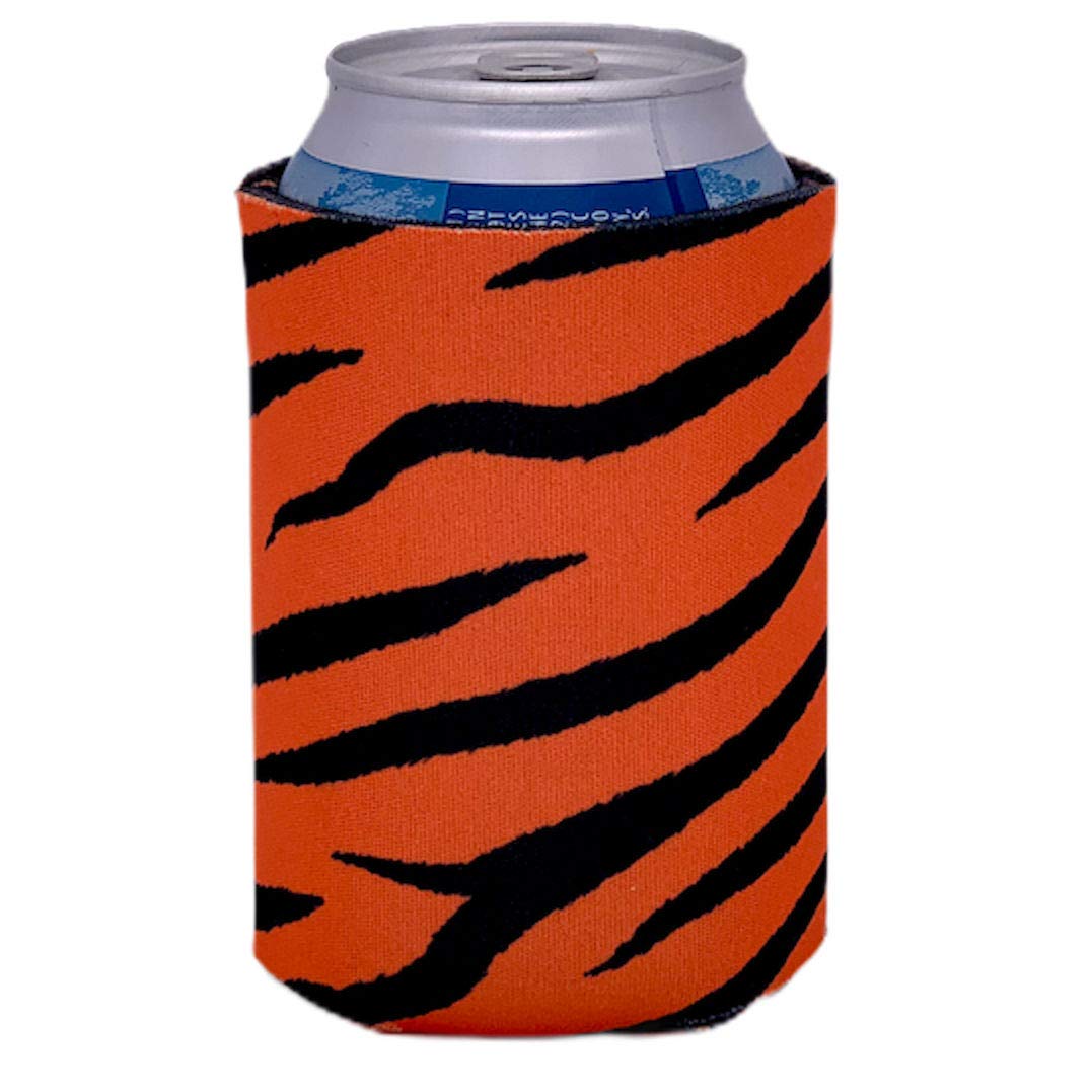 Tiger Stripes Pattern Collapsible Can Coolie (2 Pack)