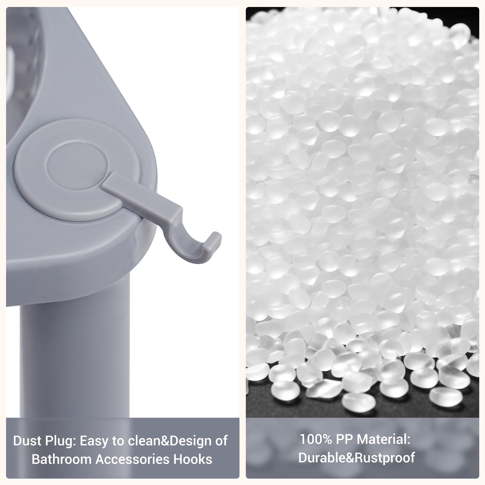 Elyken 3 Tier Shower Caddy Organizer Shelf Corner, 14.4 X 11.2 X 22.4 Inches, Rustproof, Plastic Shower Rack Stands For Inside B