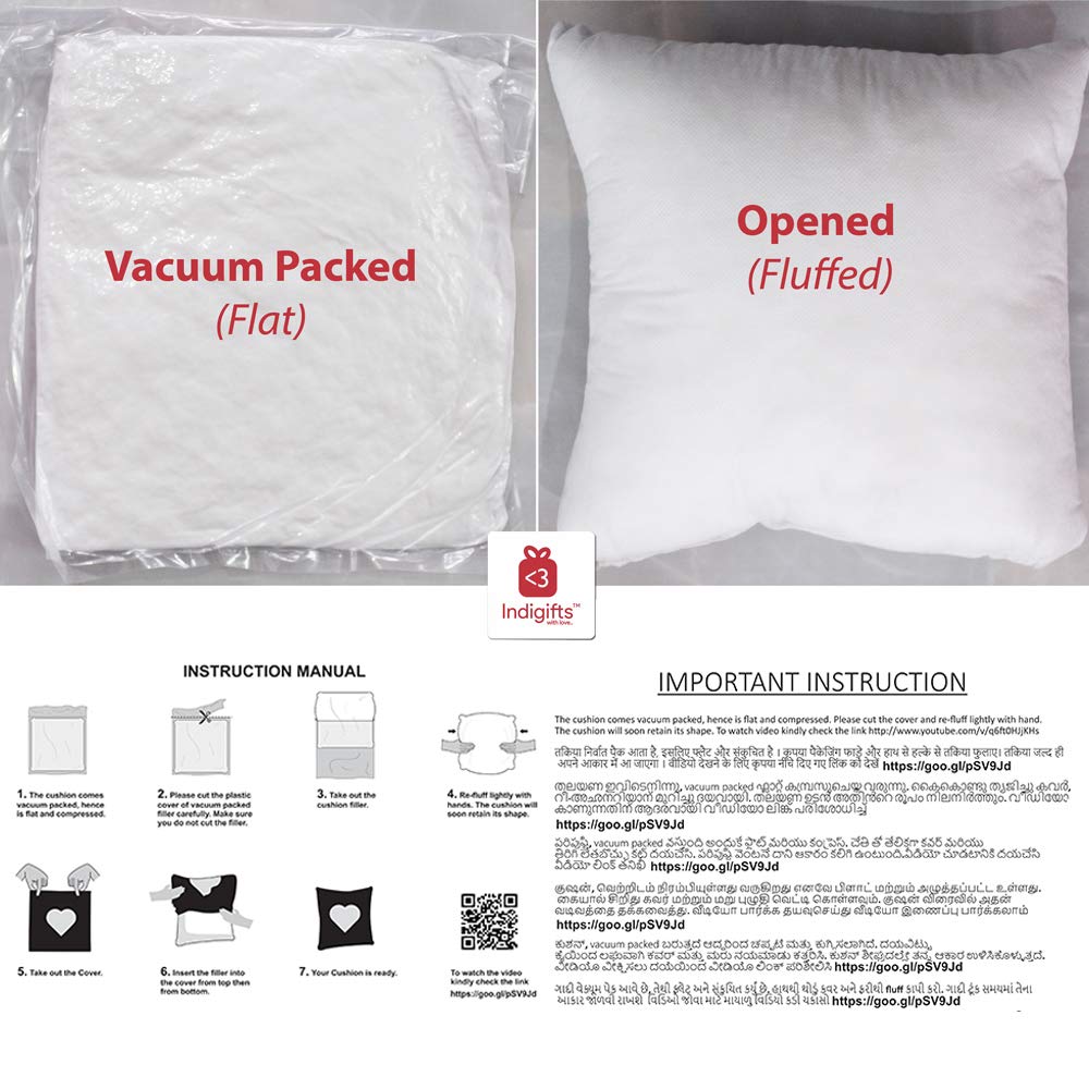 Indigifts Raksha Bandhan Gifts for Brother Worlds Coolest Brother Quote Sea Green Cushion Cover 12x12 inch with Filler - Best Ra