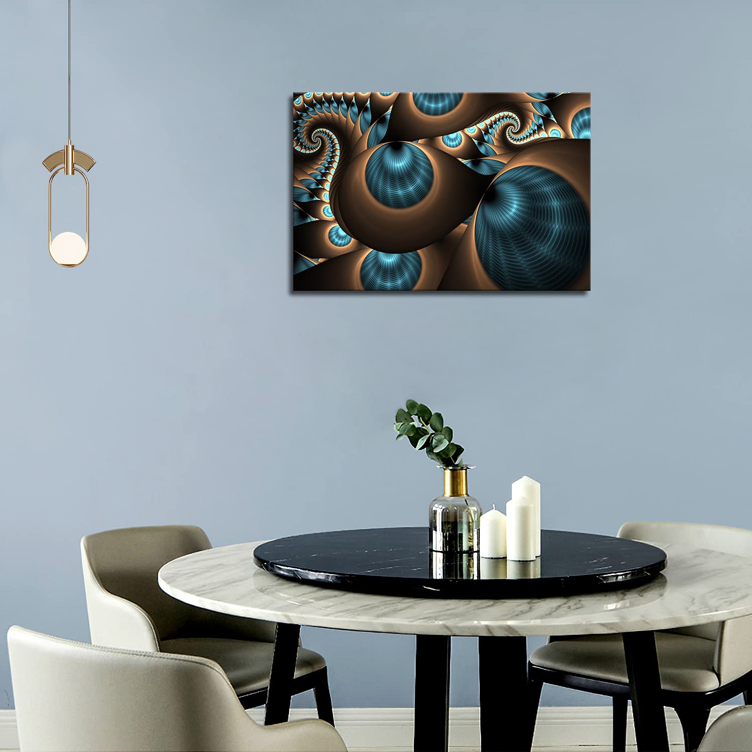 First Wall Art - Abstract Blue Brown Like Several Holes Wall Art Painting The Picture Print On Canvas Abstract Pictures for Home Decor Decoration Gift
