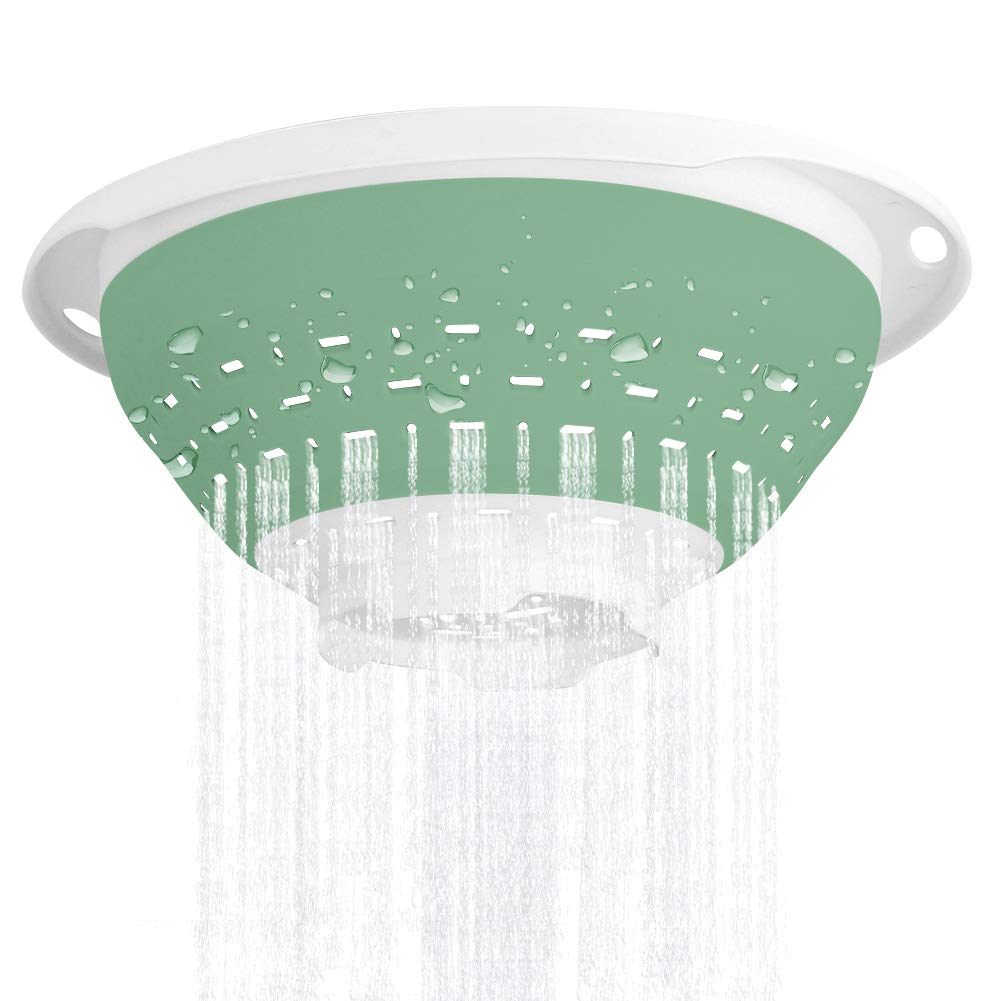 Qimh Collapsible Colander And Strainer, 5 Quart(1.25 Gal) Bpa Free & Dishwasher-Safe Silicone Foldable Strainer, Heavey Duty Kit