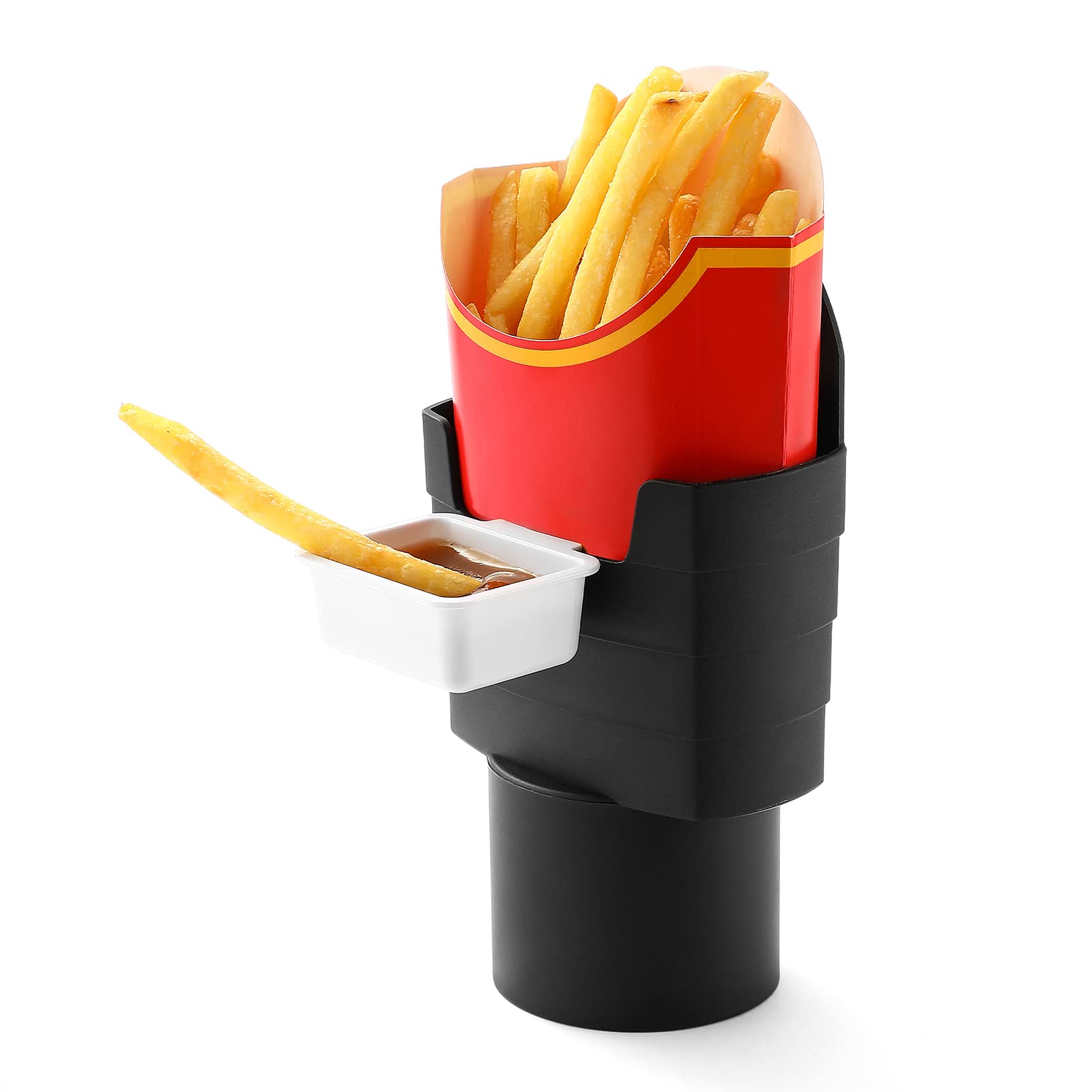 SUADEN French Fry Holder and Sauce Holder Set, White Elephant Gift Idea for Adults