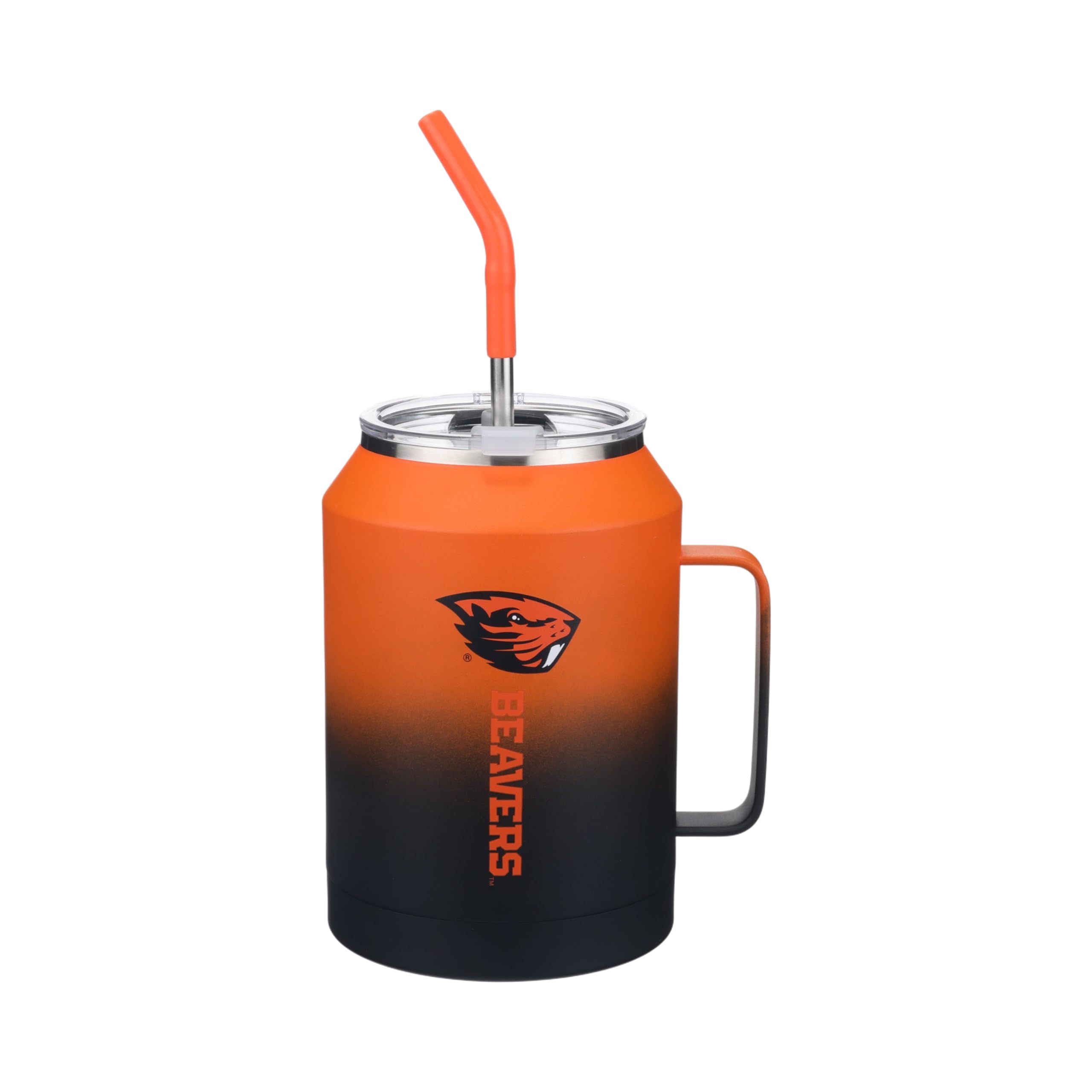 The Memory Company Officially Licensed 50oz Ombre Water Jug with Handle and Straw, Oregon State University