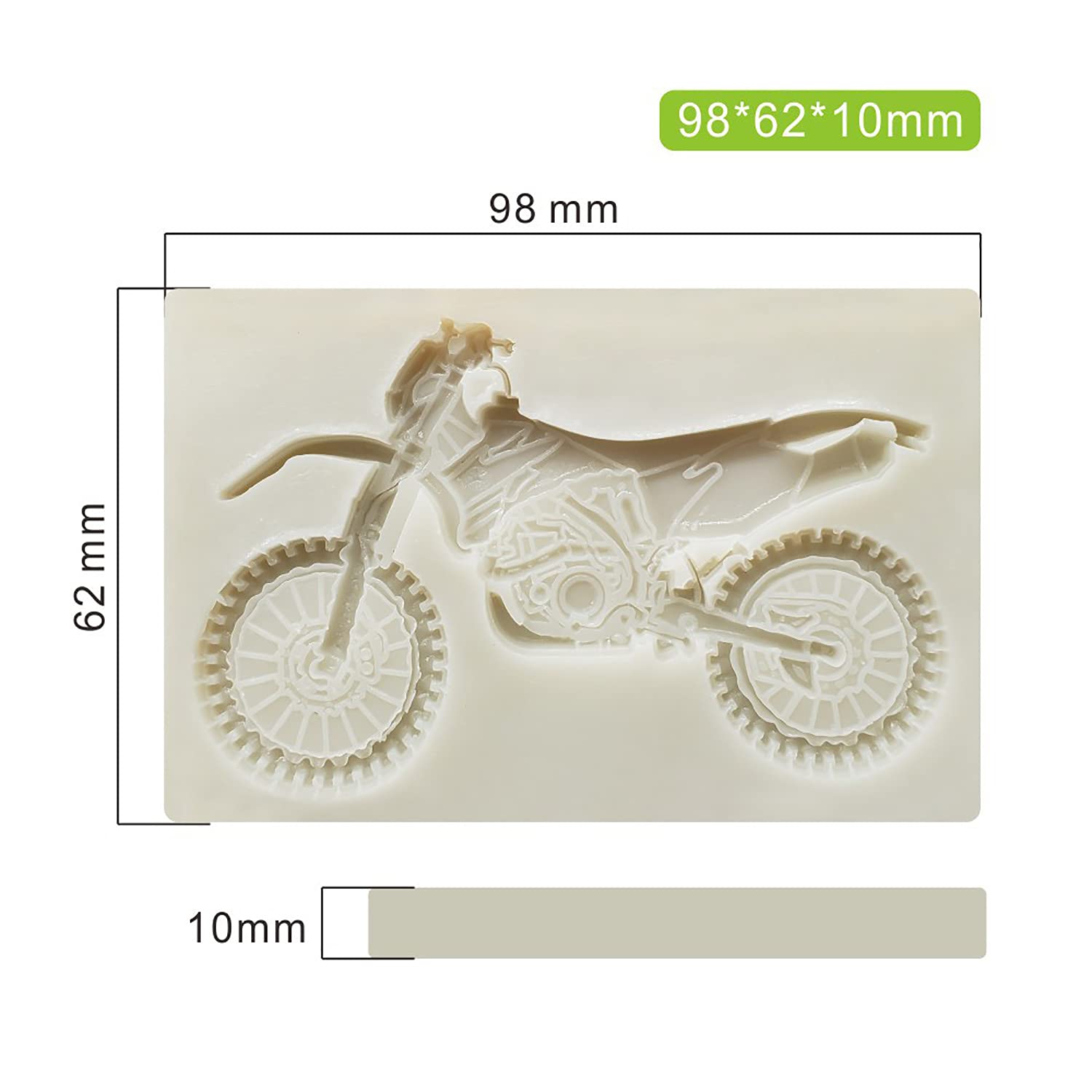 3D Motorcycle Silicone Mold For Diy Fondant Candy Making Chocolate Molds Lollipop Desserts Ice Cube Gum Clay Soap Biscuit Plaste
