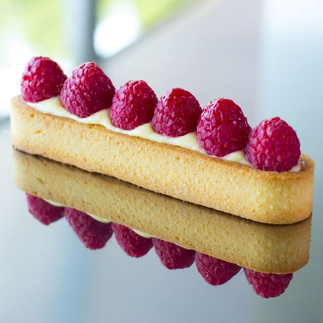 De Buyer Perforated Oblong Tart Ring - 5.7    X 1.4    - Perfect For Baking Beautifully Crisp Tarts - Easy To Use & Clean - Made