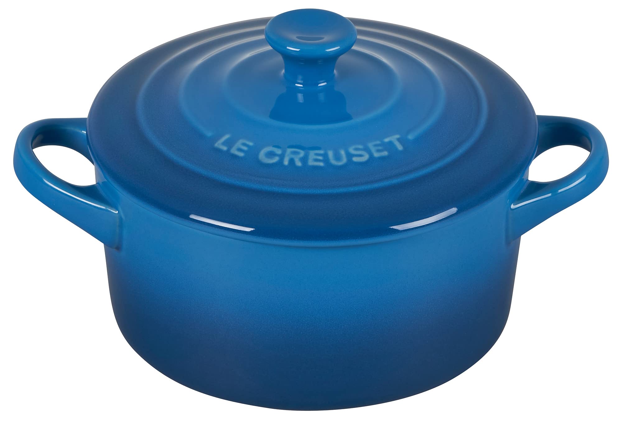 Le Creuset Stoneware Mini Round Cocotte, 14 Oz., Marseille