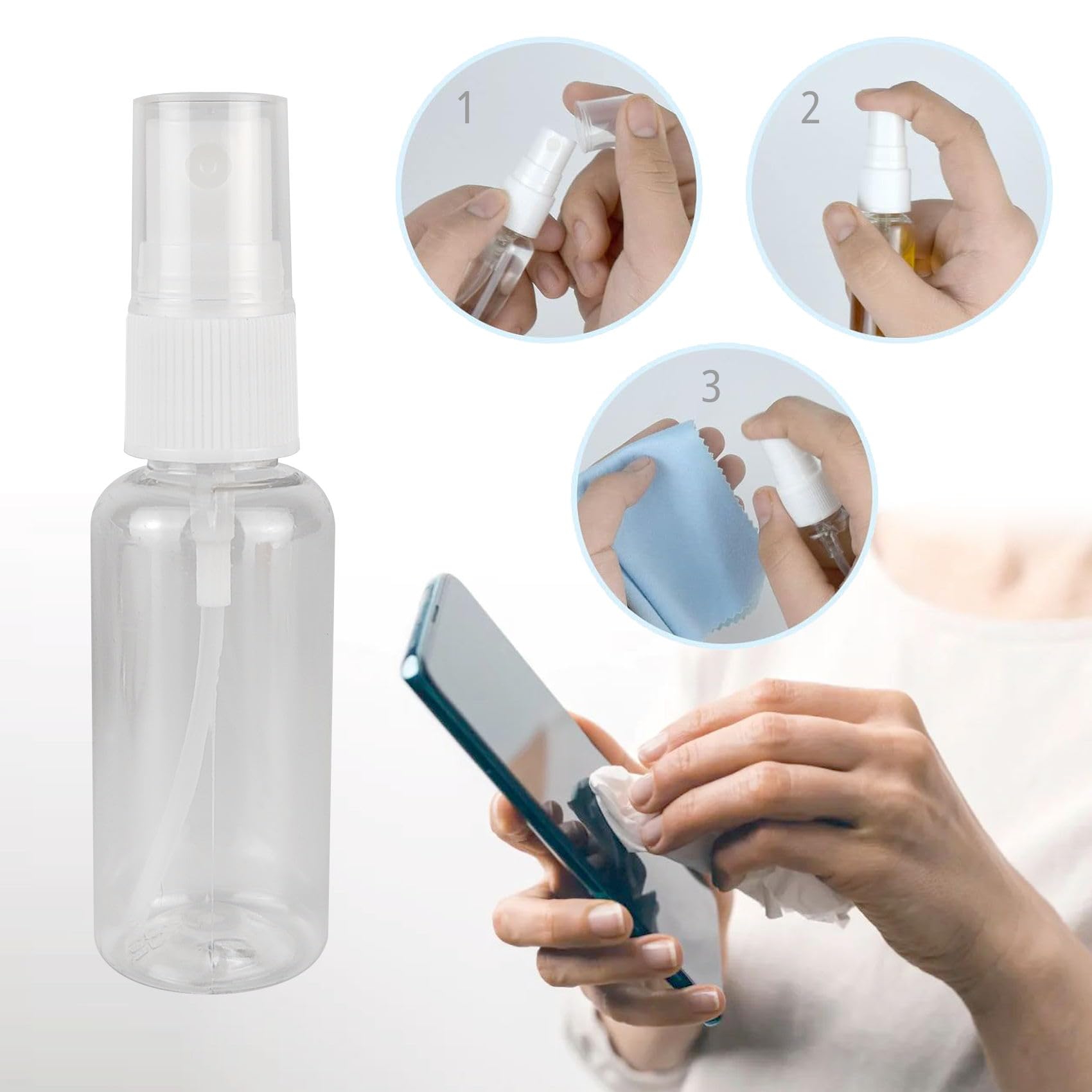 Gaadskcer 5 Pack Spray Bottle, 1 Oz/30Ml Small Plastic Spray Bottles, Travel Size Spray Bottle, Fine Mist Spray Bottles (5)