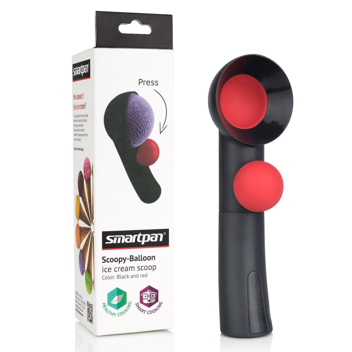 EASY GRIP ICE CREAM SCOOP - GREEN/WHITE