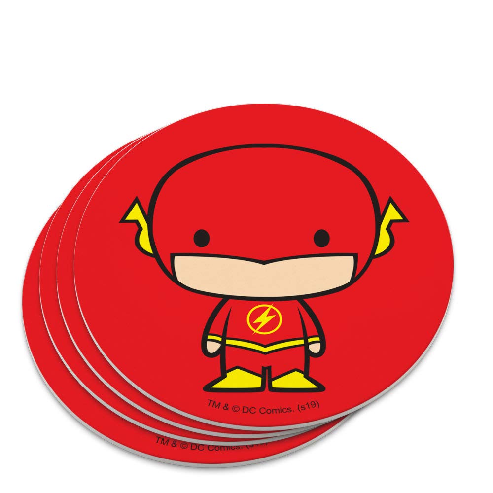The Flash Cute Chibi Character Novelty Coaster Set