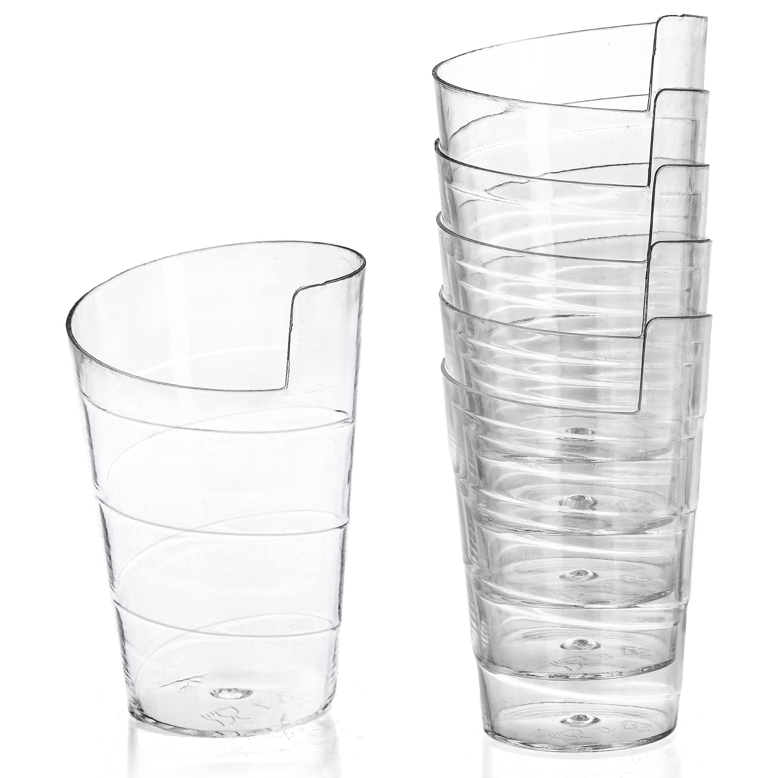 Fasmov 100 Pack 2 Oz Mini Dessert Cups With 100 Spoons, Clear Plastic Parfait Appetizer Cup For Tasting Party Desserts Appetizer