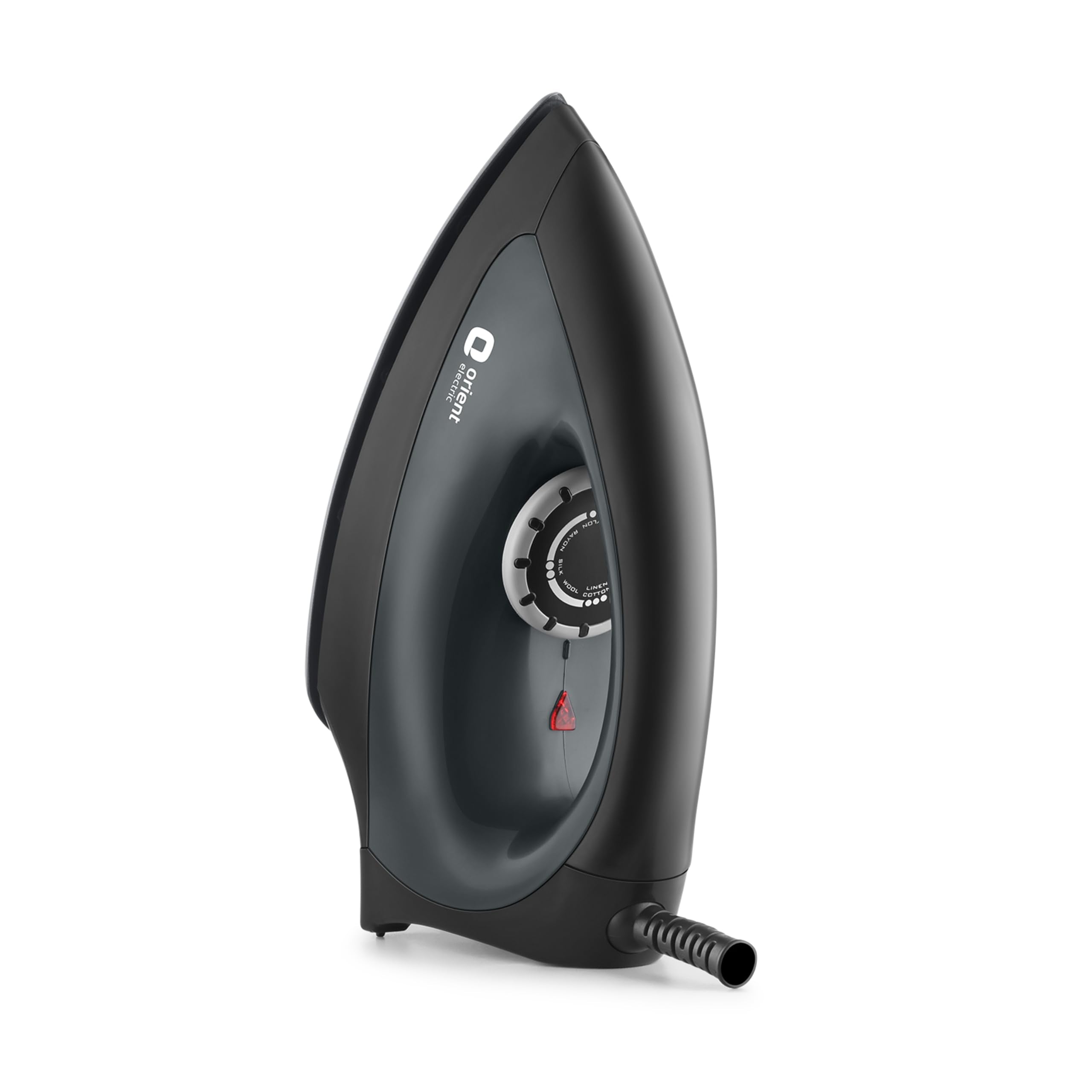Orient Electric Gusto Heavy Weight Iron For Clothes | 1100 Power | Cool Touch Plastic Body | With Wielburger NonStick Coating| 