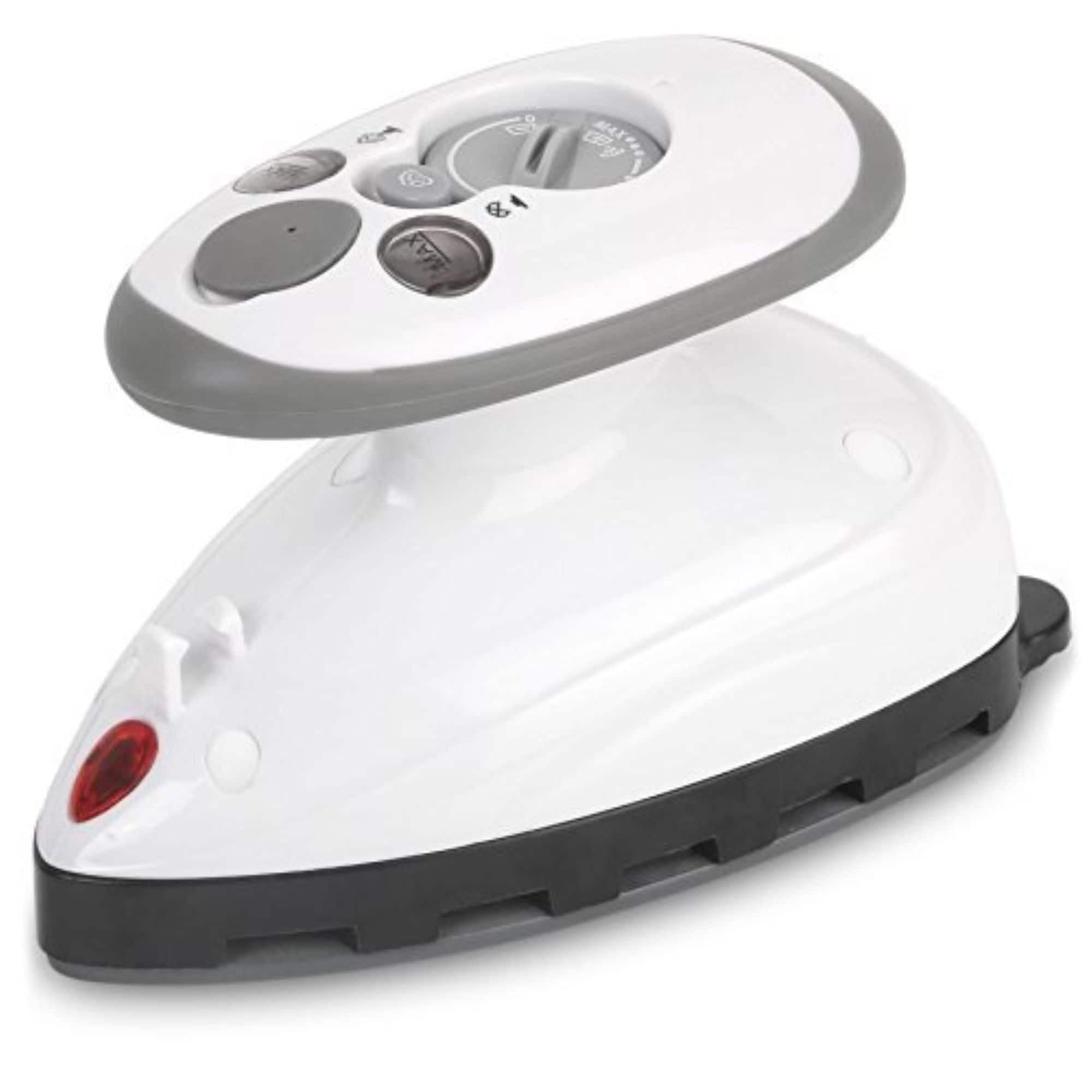 Ivation Small Mini Iron - Dual Voltage Compact Design, Great For Travel - Non-Stick Ceramic Soleplate - Dry Or Steam Ironing - E