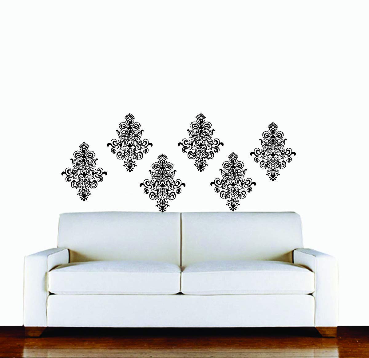 Decor Villa Border Motif Wall Sticker and Decal (PVC Vinyl,Sheet Size -58 cm x 76 cm) 6 Pic.