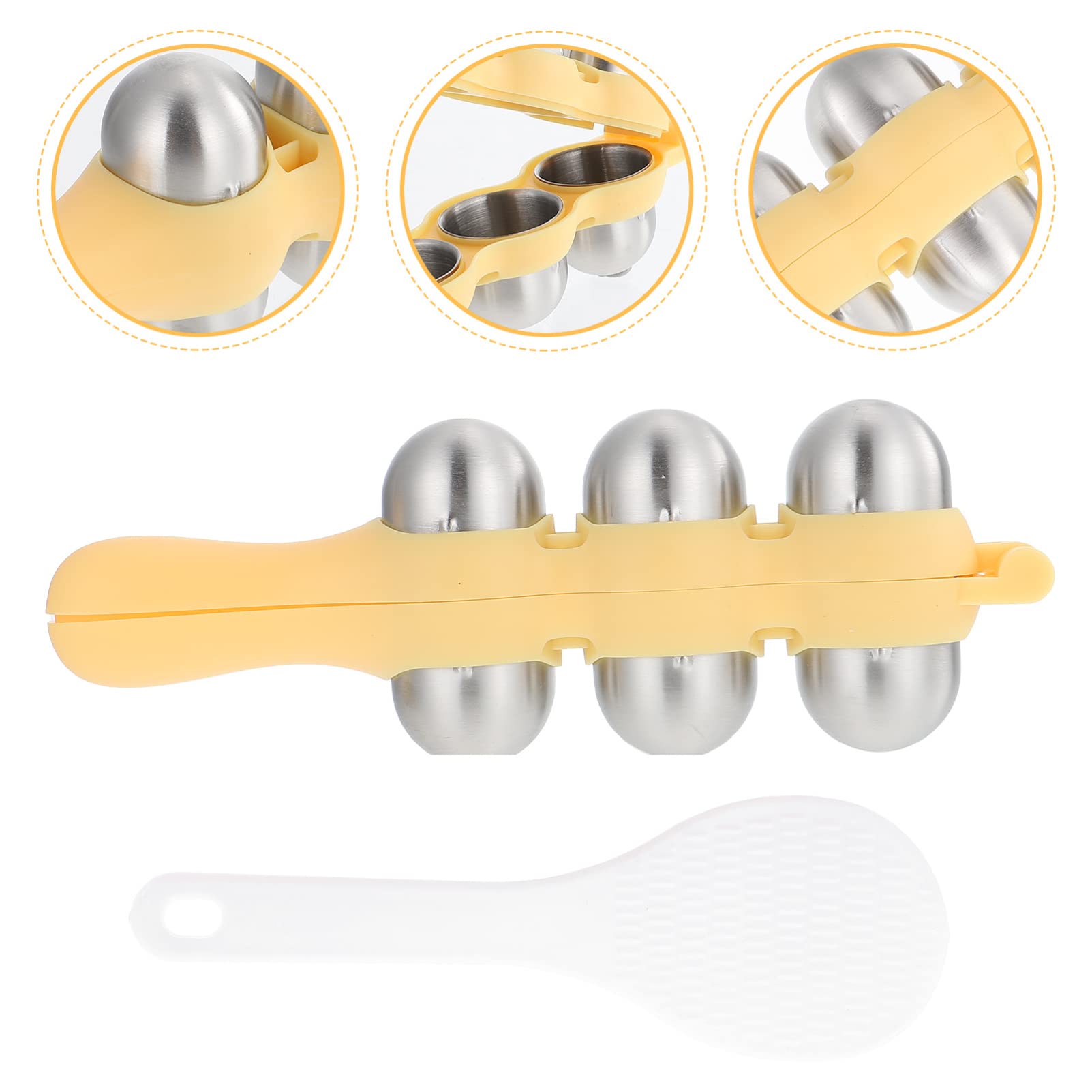 Packove Rice Ball Molds Sushi Maker Mould Diy Rice Baller Shakers Lunch Maker Mould Onigiri Mold With A Mini Rice Paddle Kitchen