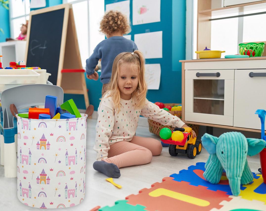 Ddbasket Kids Laundry Hamper Girls Hamper For Nursery Boy And Girl Elephant Hamper Cute Kids Toys Storage Bin Organizer Room Dec