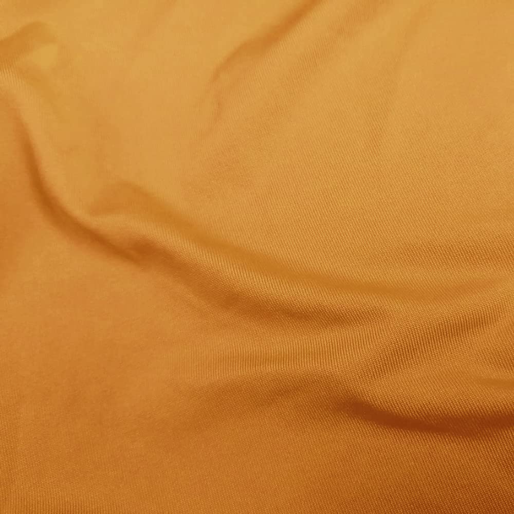 Gowinex 6Ft Gold Stretch Spandex Table Cover Tablecloth For Rectangular Fitted Folding Table
