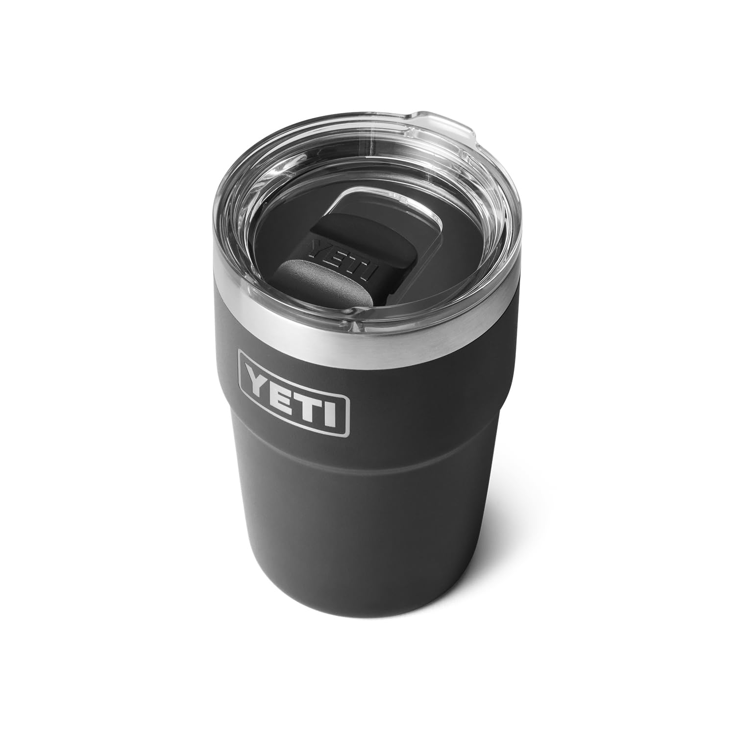 Yeti Rambler 16 Oz Stackable Tumbler, Vacuum Insulated, Stainless Steel With Magslider Lid, Black