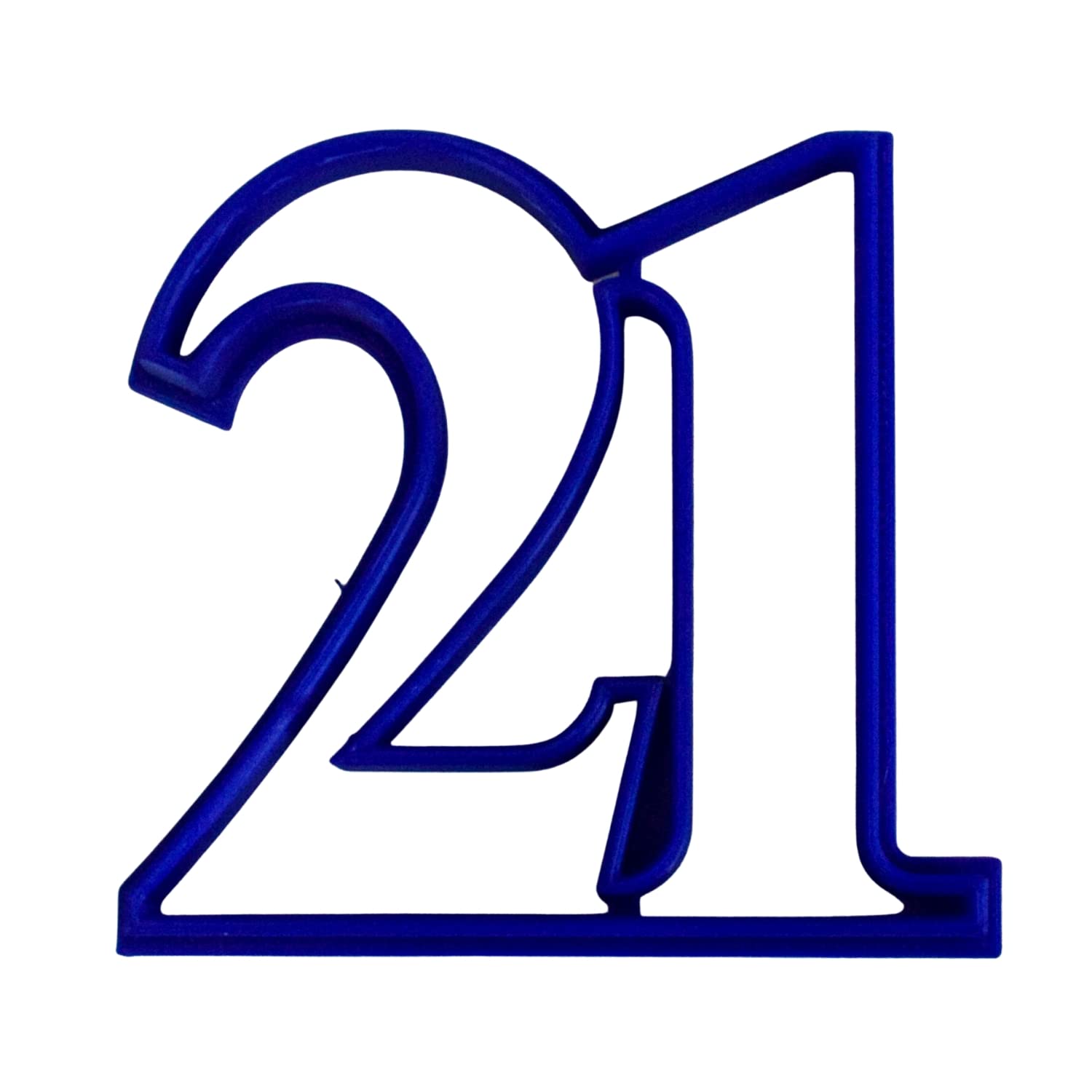 Number 21 Twenty-One Birthday Anniversary Event Cookie Cutter Made In Usa Pr108-21