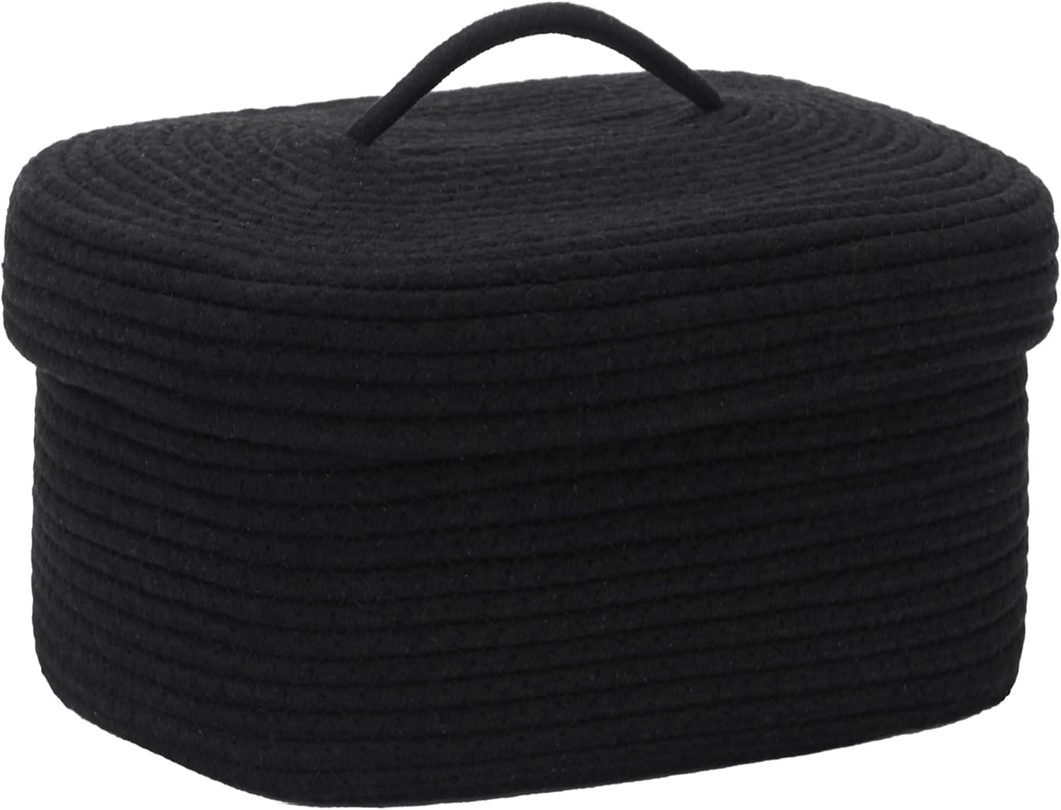 Beautiful Hommies Cotton Rope Storage Basket With Lid, Lidded Woven Storage Bin, Nursery Storage Container, Diaper Caddy, Baby S