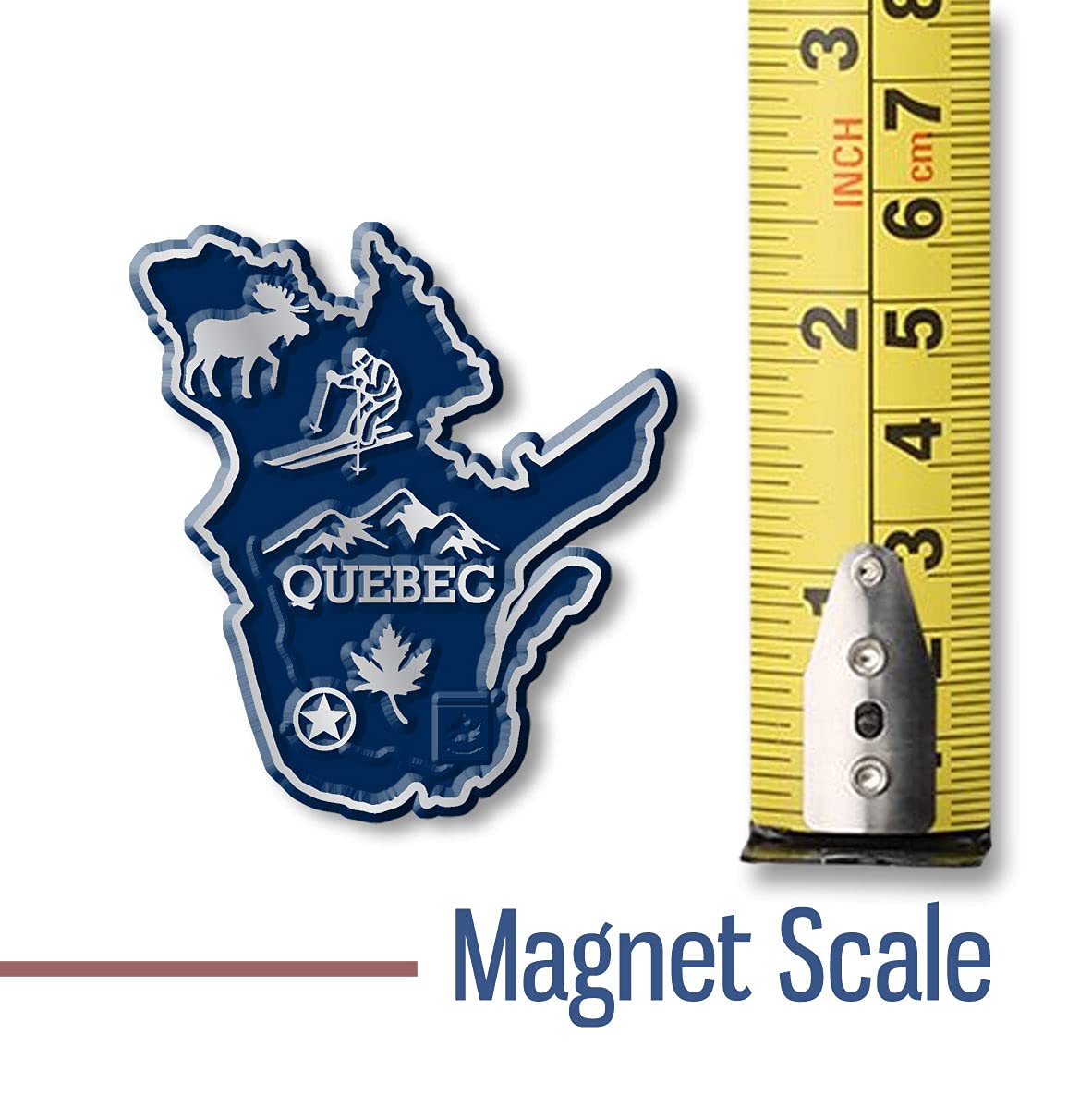 Quebec Province Magnet By Classic Magnets, Collectible Souvenirs Made In The Usa