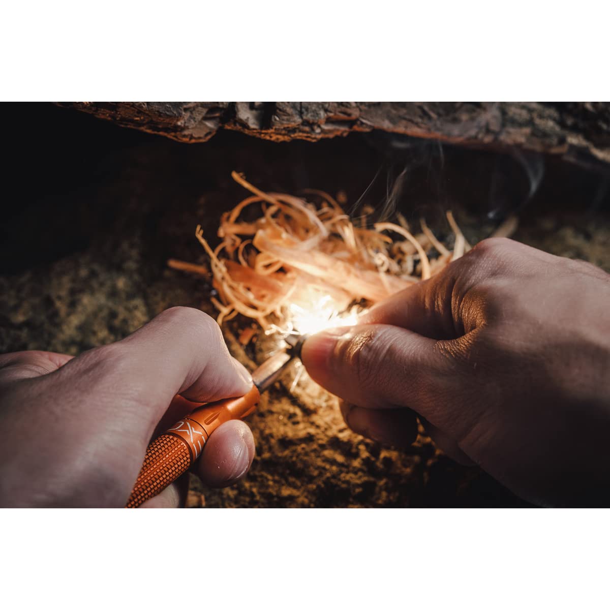 Exotac nanoSTRIKER XL Self Contained Ferrocerium Fire-Starter with Stainless Steel and Tungsten Carbide Striker  Waterproof 1/4 in. Ferro Rod Produces Up To 3 000 Fire-Starting Strikes