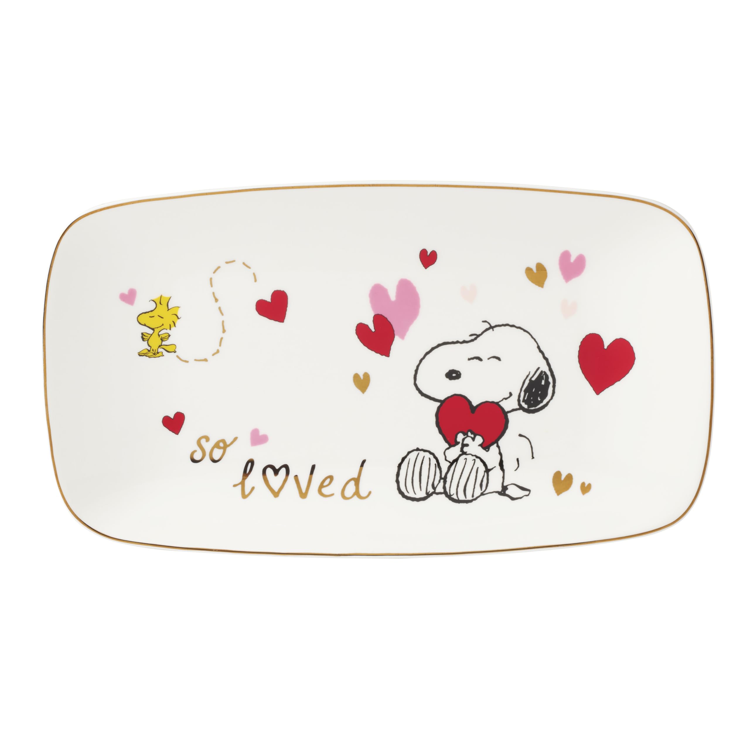 Lenox Snoopy Valentines Day Entertaining Collection, Hors DOeuvres Tray