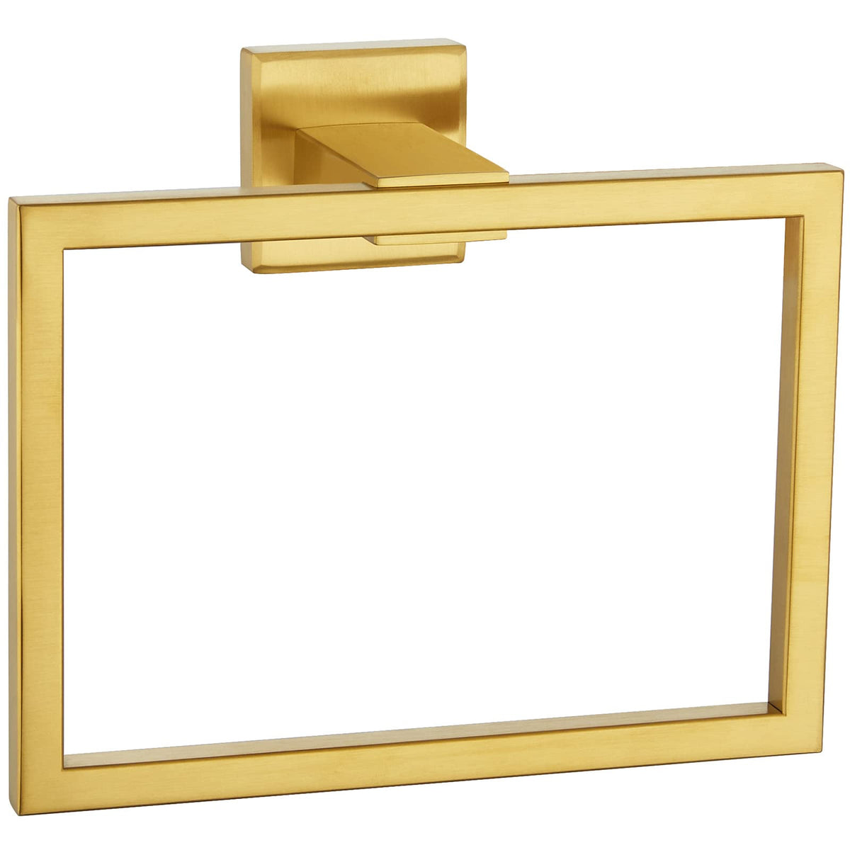 Angle Simple Towel Ring, Sus 304 Stainless Steel Square Bathroom Hand Towel Holder For Wall, Brushed Gold