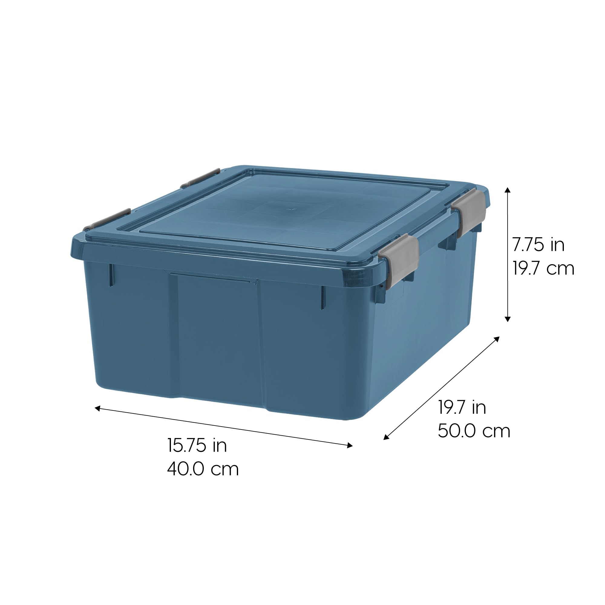 Iris Usa 31 Qt Eco-Friendly Storage Box With Gasket Seal Lid, 4 Pack - Bpa-Free, Made In Usa - Heavy Duty Moving Containers Tigh