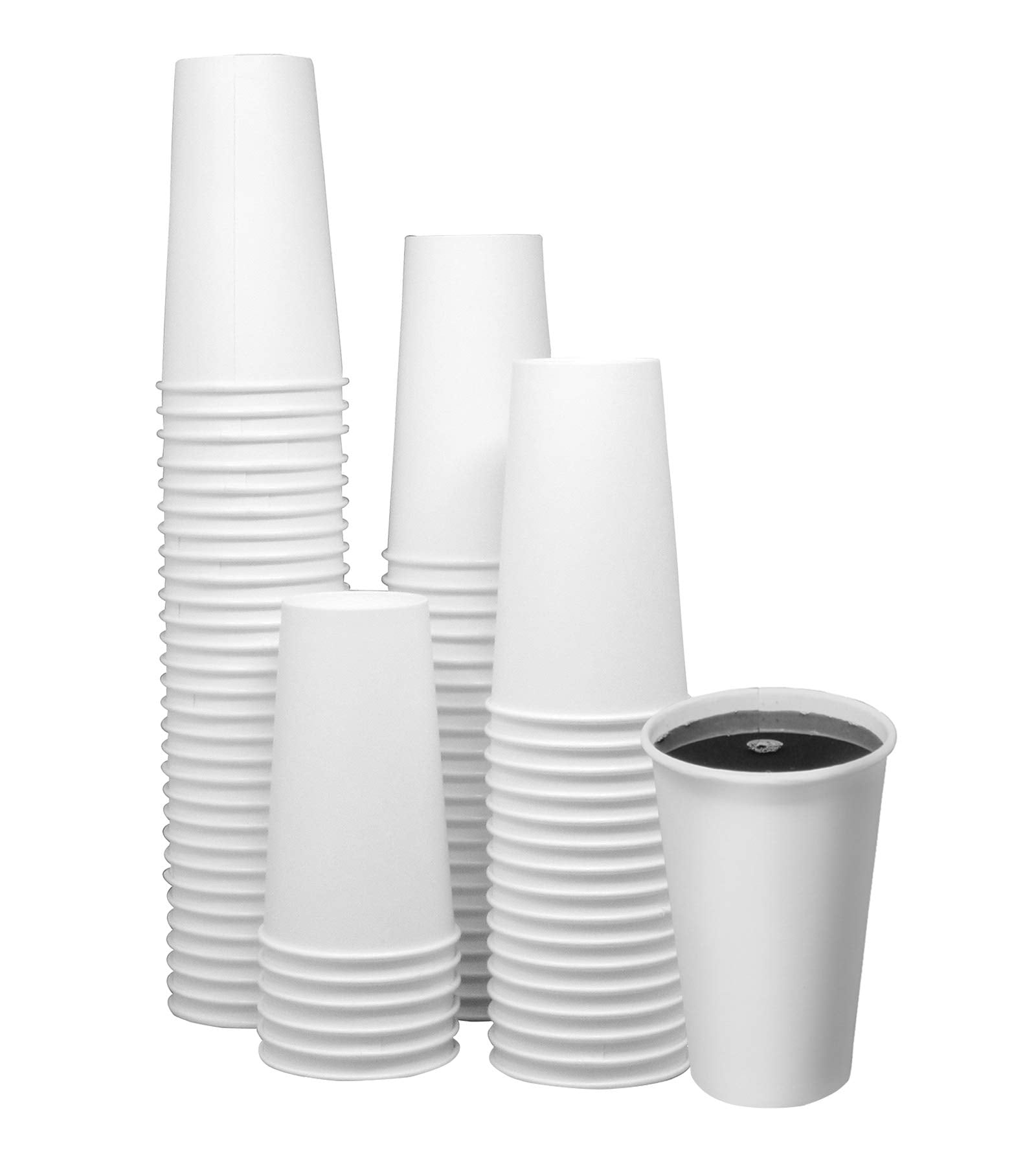 Safeware Disposable Coffee Cups And Lids 12 Oz (1000 Sets) - To Go Coffee Cups, | Hot Beverages | Expresso | Tea | Coffee - Poly