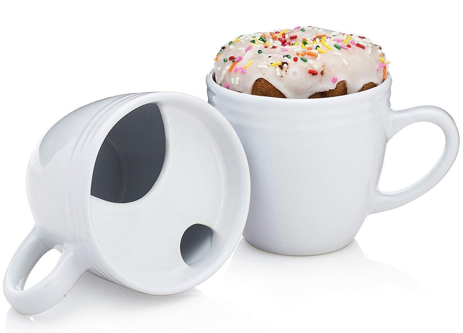 Best.Morning.Ever. Coffee/Tea Mug with Donut holder GIFT BOX ORIGINAL - Keeps Tea & Coffee Hotter for Longer