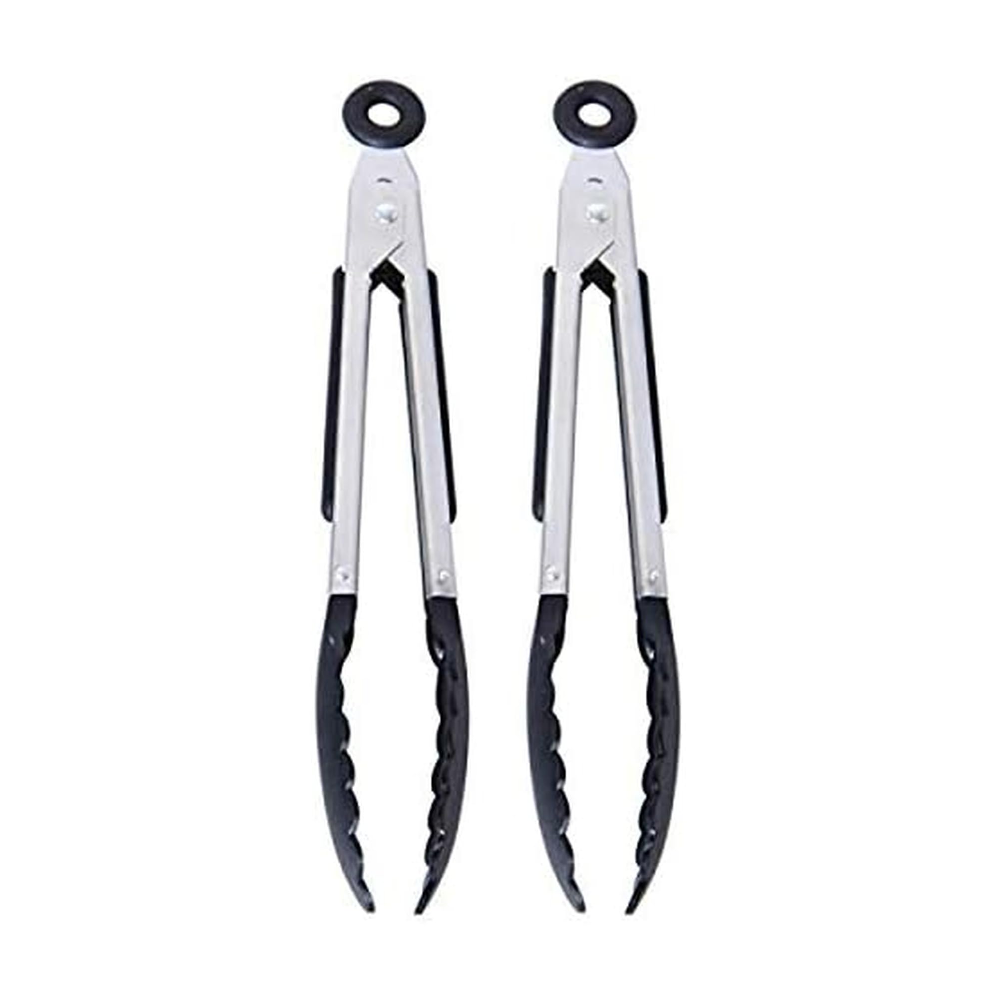 Farberware Classic Mini Nylon Tipped Tongs, Set Of 2, Black