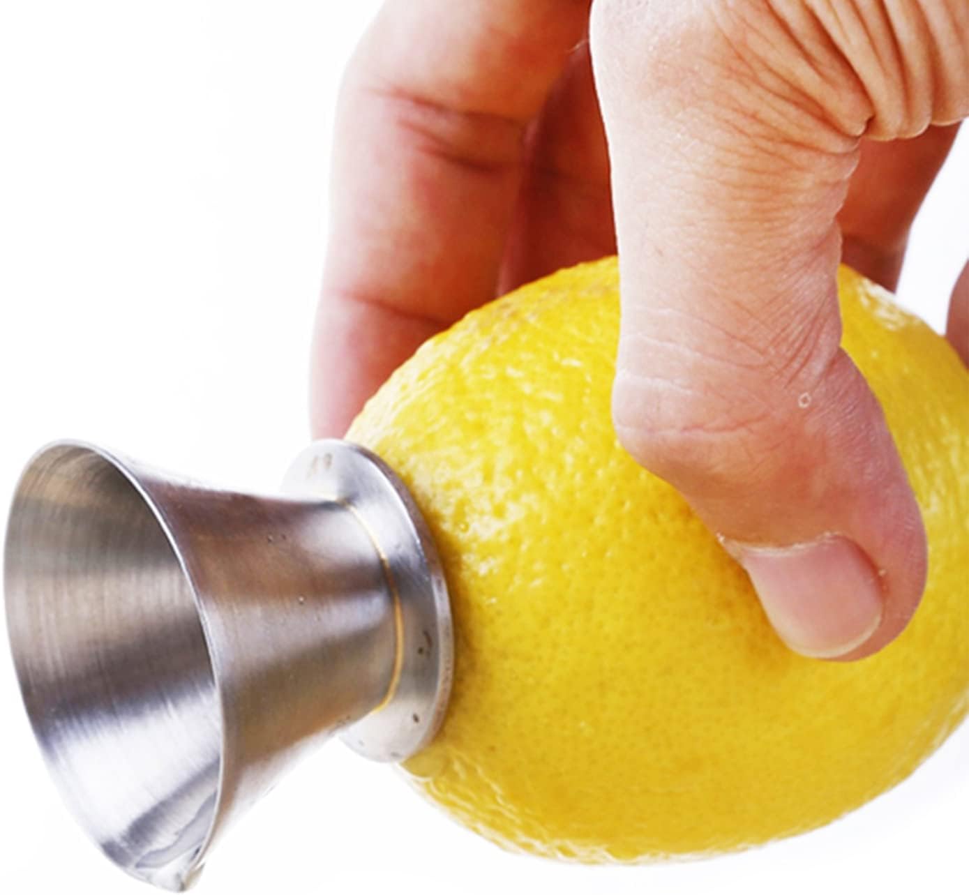 Best Utensils Stainless Steel Manual Lemon Juicer Squeezer Reamer 18/8 Stainless Steel Hand Held Citrus Juicer And Lemon Pourer