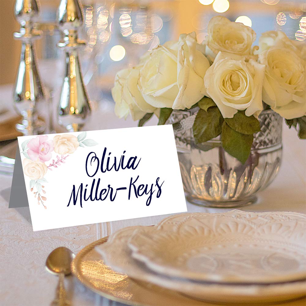 Wedding Place Card Signs - Set Of 100 - Blank Wedding Stationery - Table Setting Cards For Under $15!