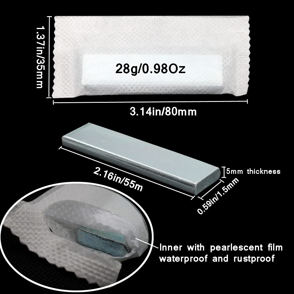 20 Pieces Total 19 Oz Curtain Weights Lead Block With No-Woven Bag Bottom Drapery Lead Weights For Curtains,Tablecloth,Flags