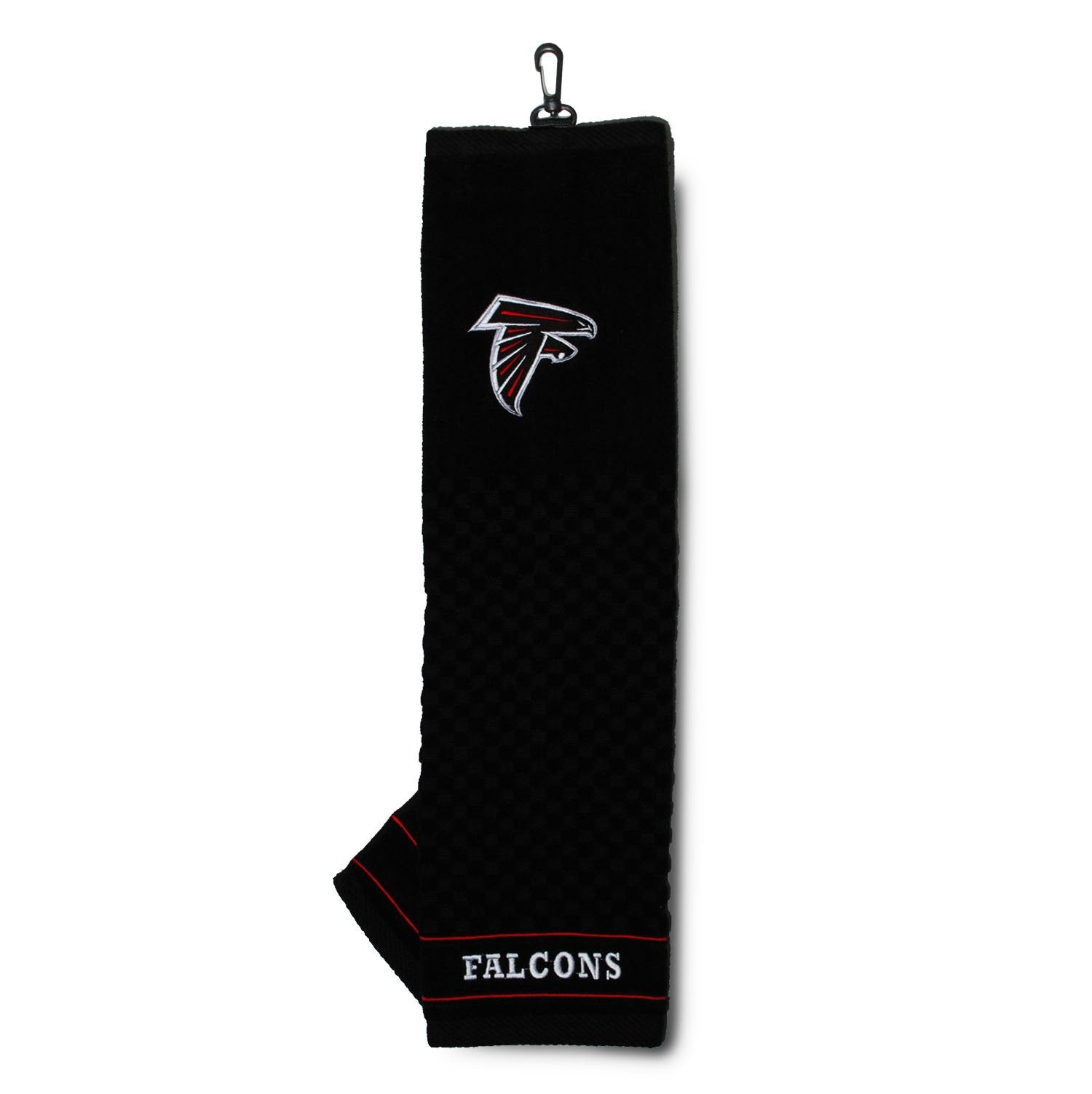 Team Golf Nfl Atlanta Falcons Embroidered Golf Towel Embroidered Golf Towel, Checkered Scrubber Design, Embroidered Logo