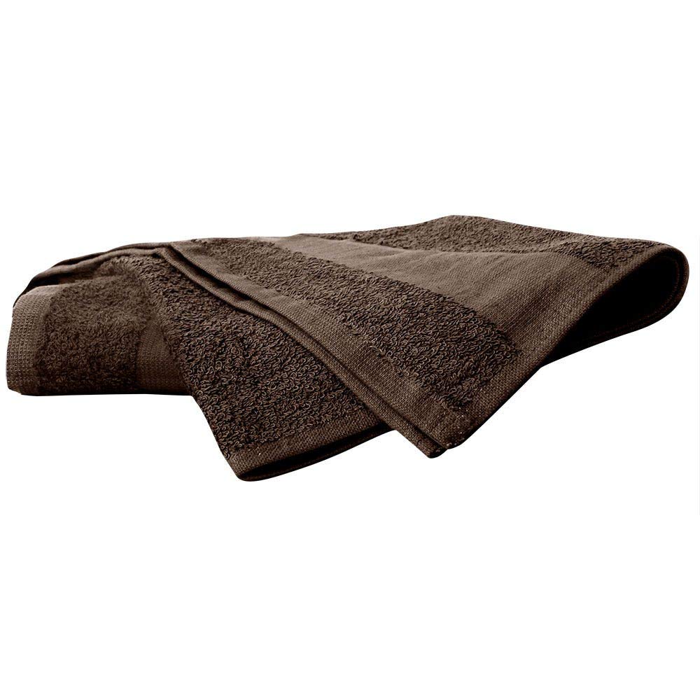 ForPro Professional Collection Premium Bleach Tough Salon Towels, Chocolate, 100% Cotton, Bleach-Proof, Stain Resistant, 16    W