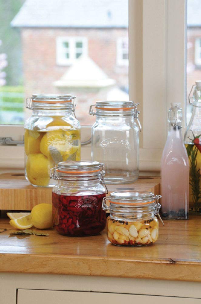 SQUARE CLIP TOP JAR 17OZ (Pack of 12)