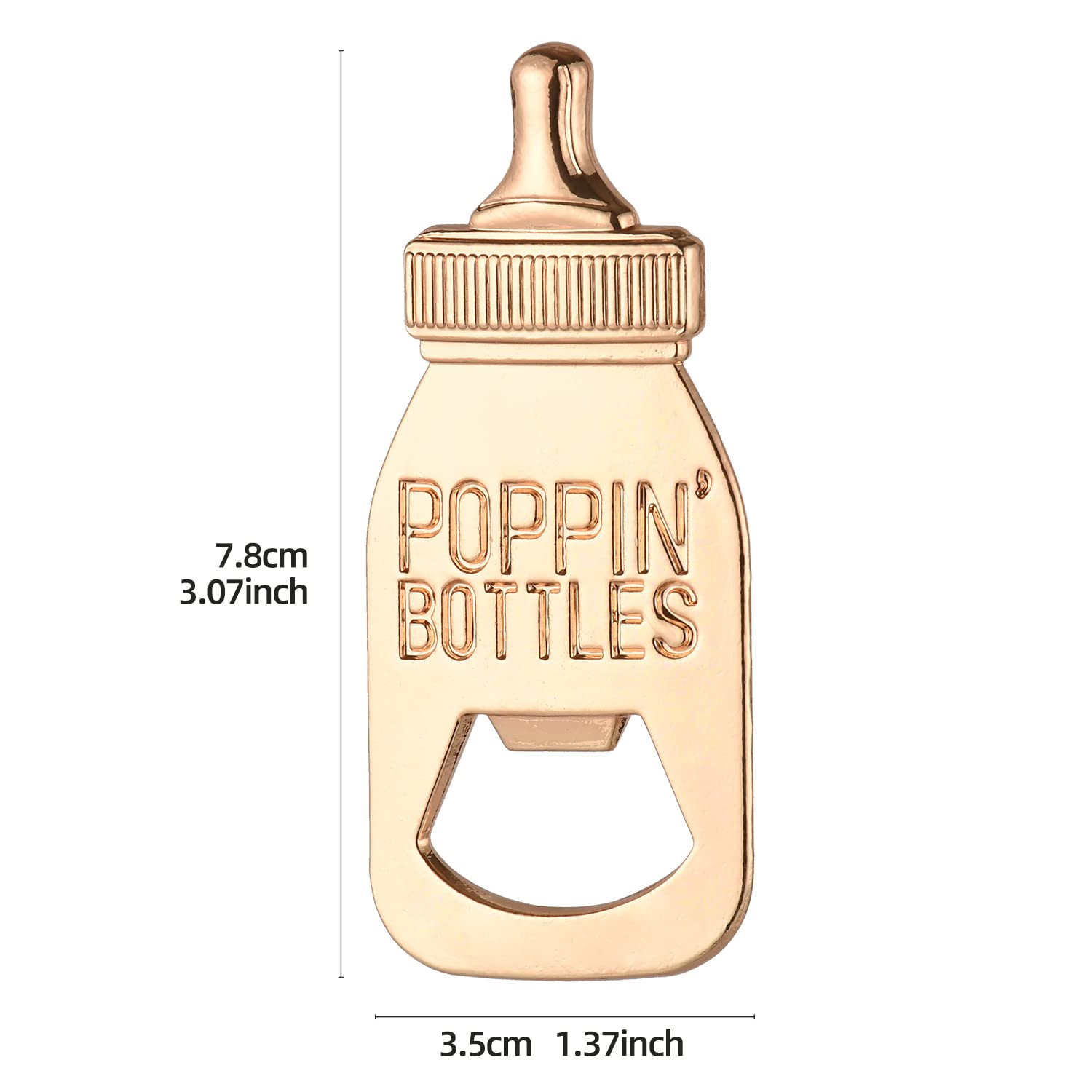 Pack Of 16 Poppin Bottle Opener Baby Shower Favors Gift With Exquisite Packaging Box,Baby Shower Souvenirs For Guests Baby Showe