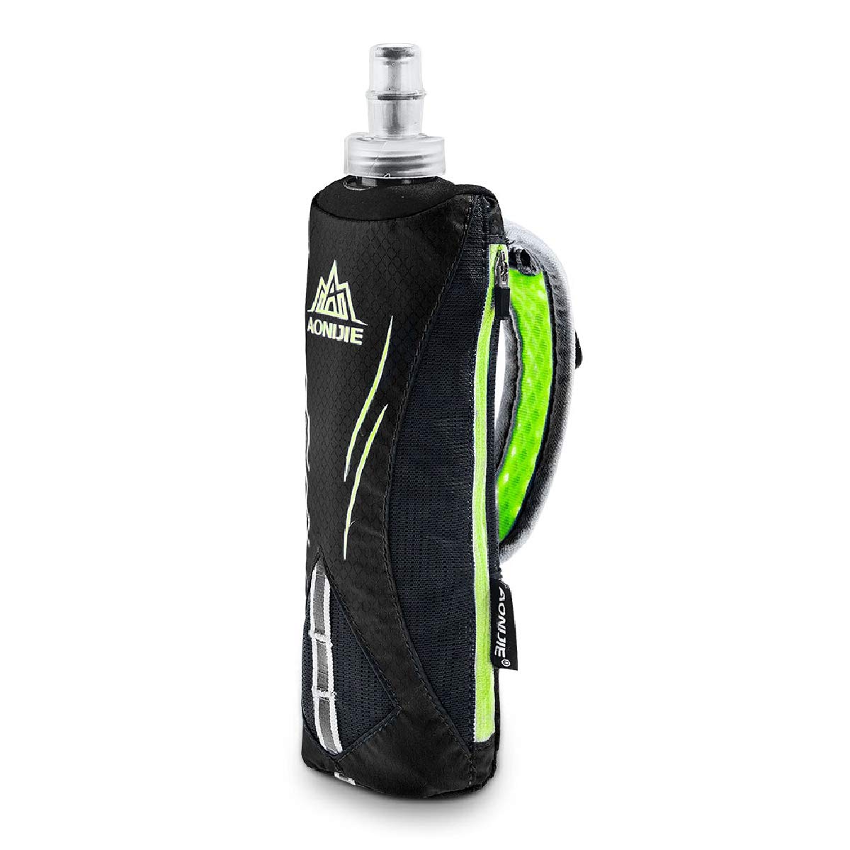 Azarxis Handheld Water Bottle And Phone Case For Running/Walking, Quick Grip Handheld Soft Flask 17Oz With Hand Strap Hydration