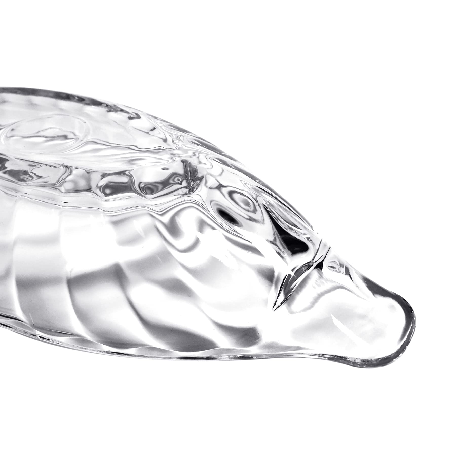 Binsakao Glass Banana Split Dish Boat, Ice Cream Sundae Dish, Clear Dessert Dishes Set Of 4, Stackable Dishwasher Safe Banana Sp