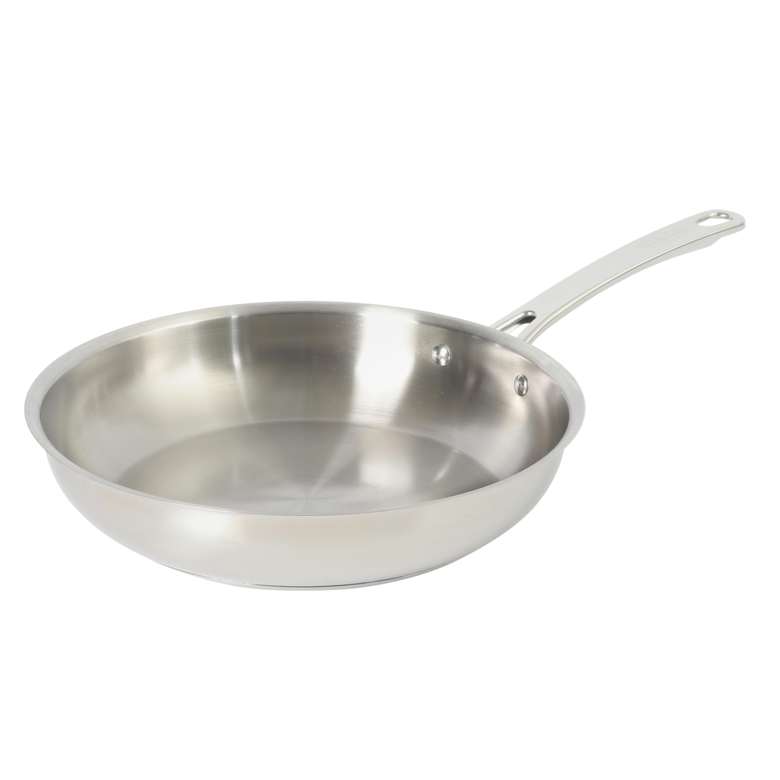 Sur La Table Kitchen Essentials ChefS Deck 11-Inch Large Stainless Steel Frying Pan - Induction Ready Skillet With Tri-Ply Base