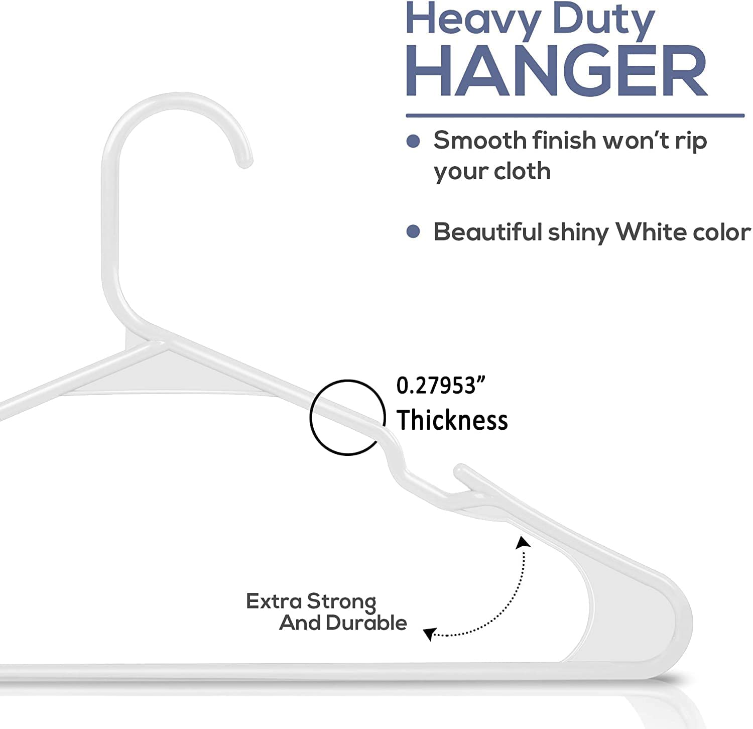 Zollyss Plastic Cloth Hangers For Clothes Hanging Wardrobe Hangers For Multipurpose Storage Saree Dress Shirt Pant Trouser Kids