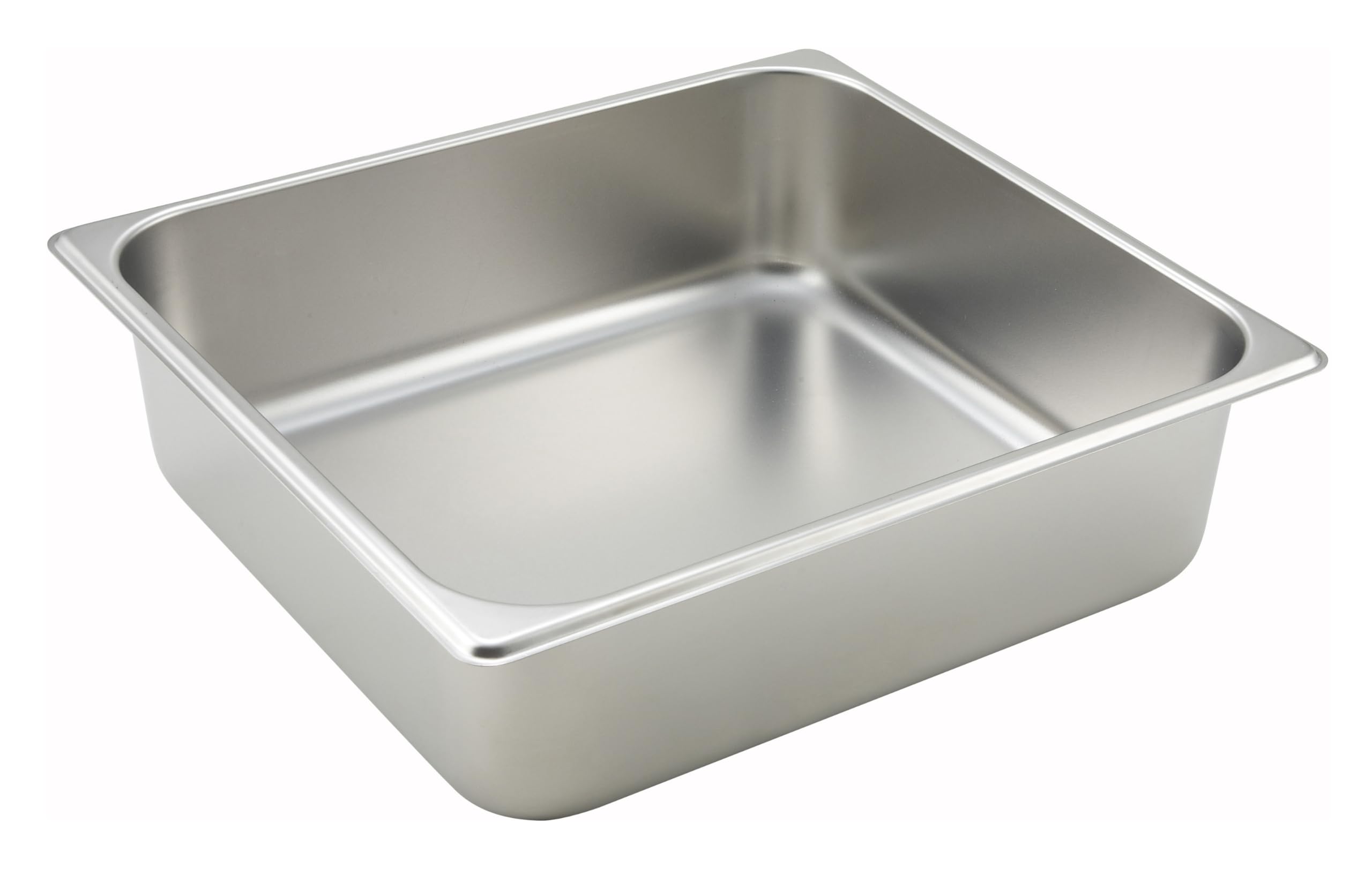 Winco SPTT4 2/3 Size Pan  4-Inch  Stainless Steel
