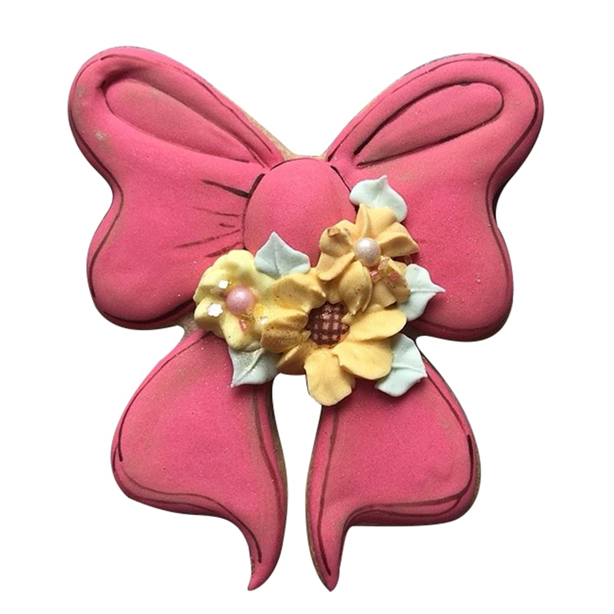 Liliao Bowtie Ribbon Cookie Cutter - 3.7 X 3.8 Inches - Stainless Steel