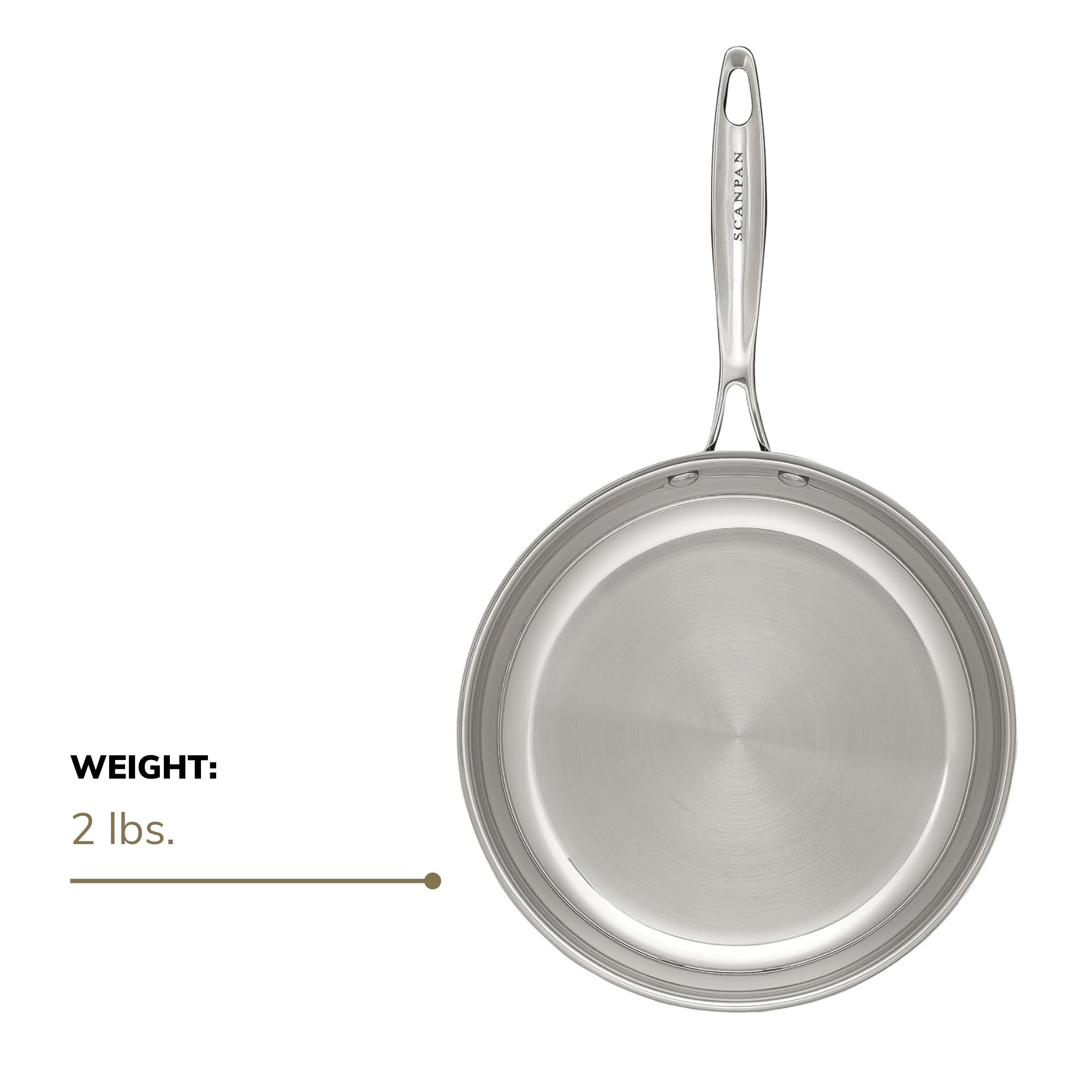 Scanpan Impact 8    Fry Pan - Made Of Durable 18/10 Stainless Steel - Dishwasher & Oven Safe